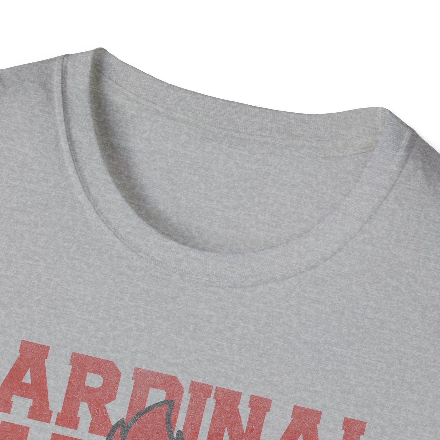 Cardinal Game Day Distressed - Unisex Softstyle T-Shirt