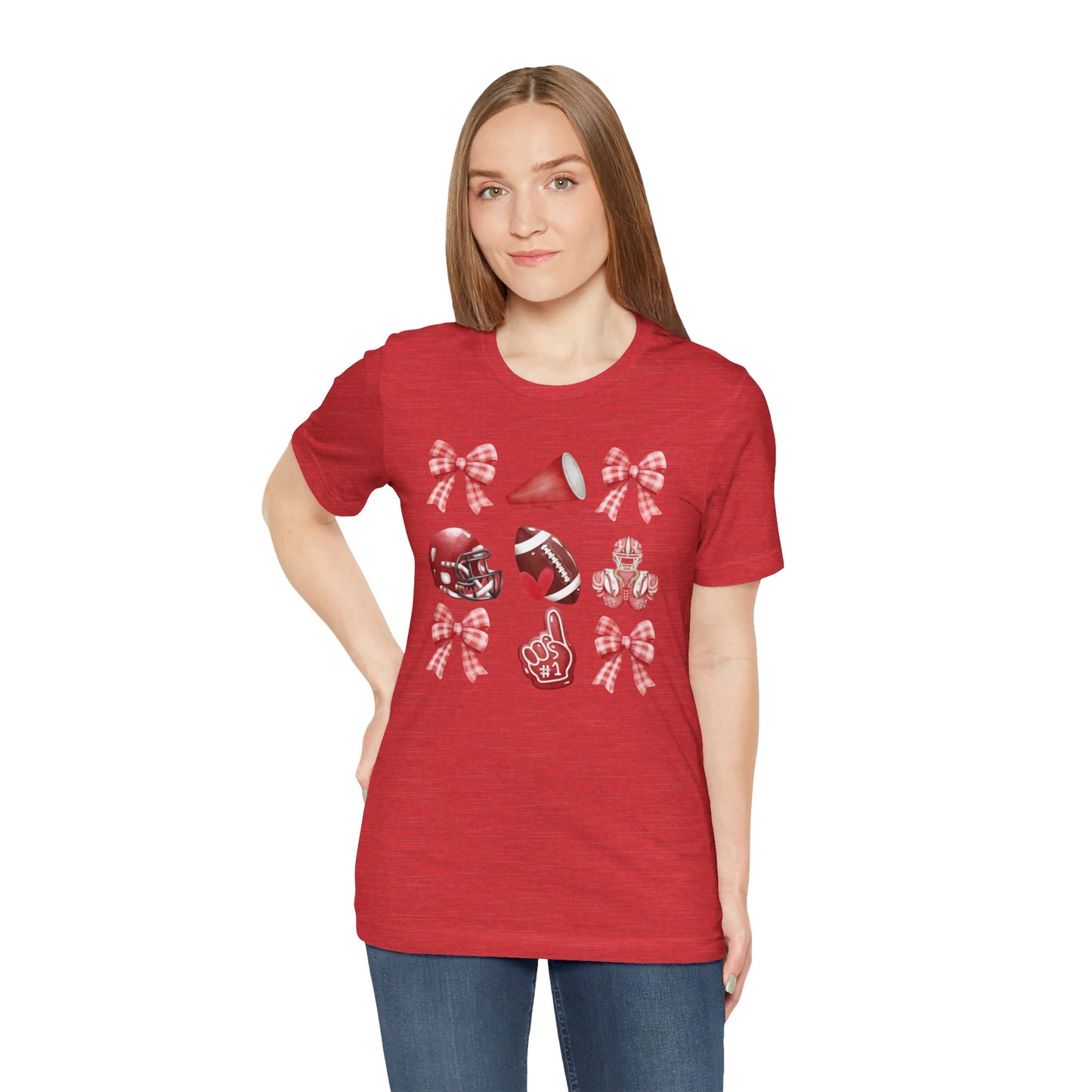 Football Coquette - Bella + Canvas Short Sleeve Tee