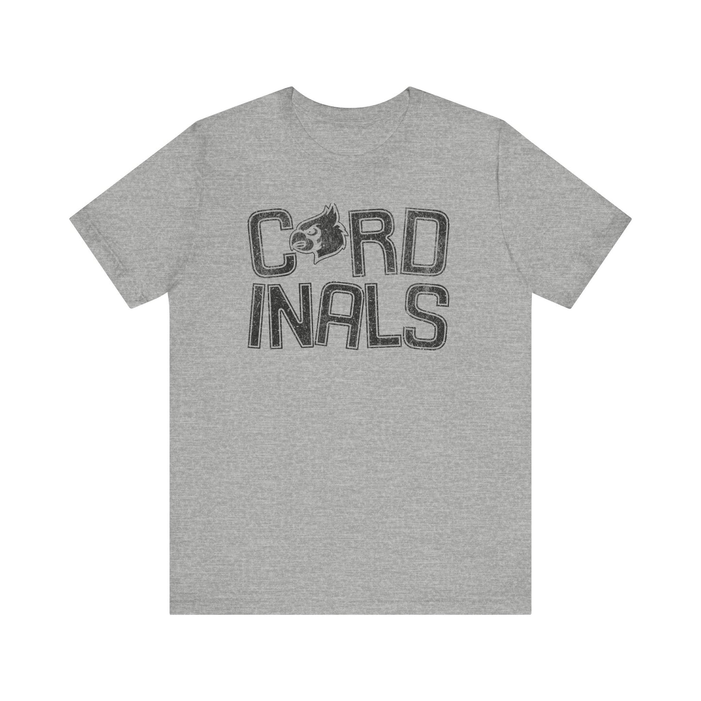 Vintage Cardinals Slanted - Bella + Canvas Short Sleeve Tee