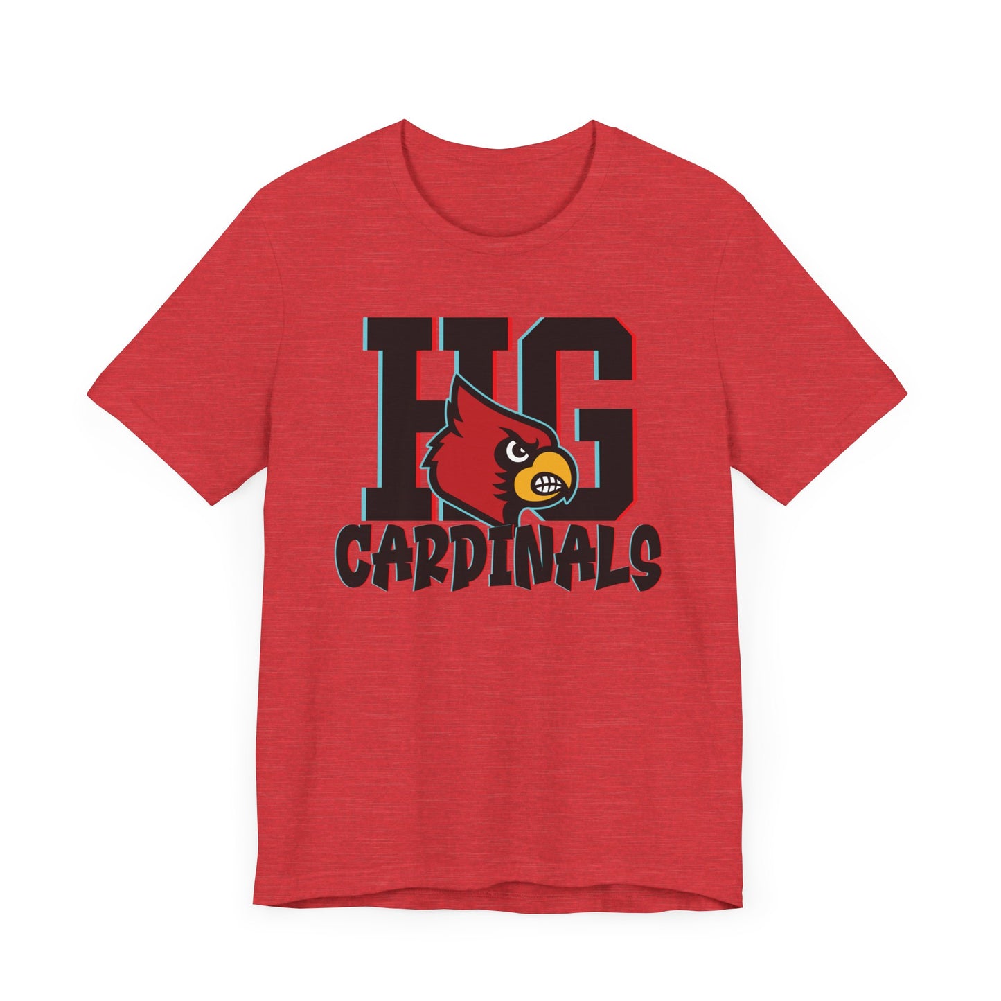 HG Cardinals 3D Shadow - Bella + Canvas Short Sleeve Tee