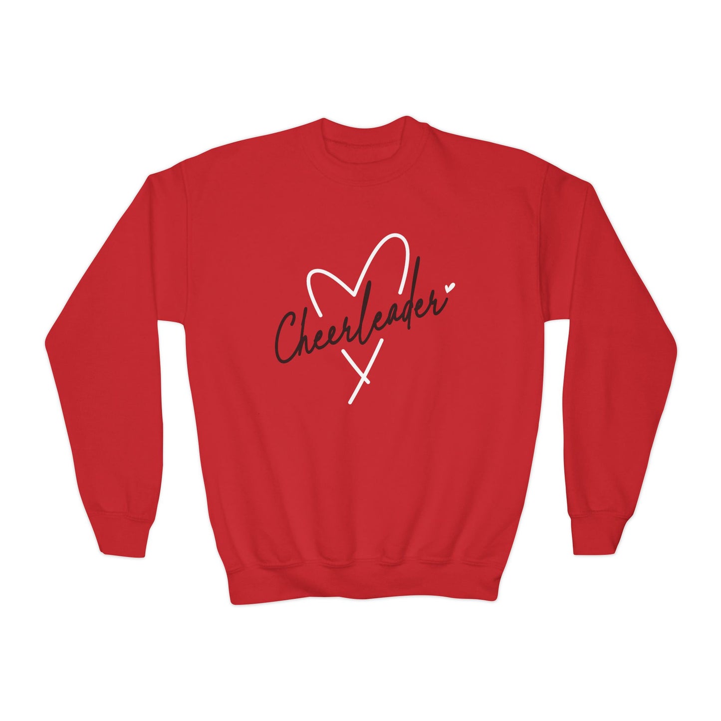 Cheerleader Heart - Youth Crew Sweatshirt