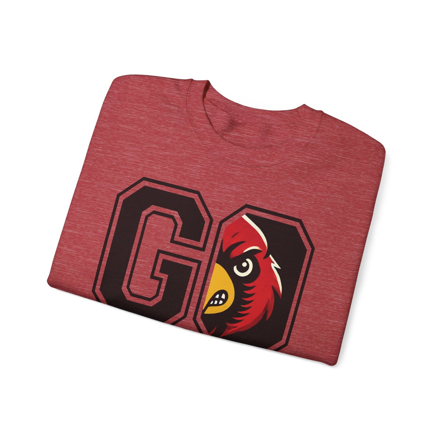 Go Cardinals Red - Unisex Heavy Blend™ Crewneck Sweatshirt