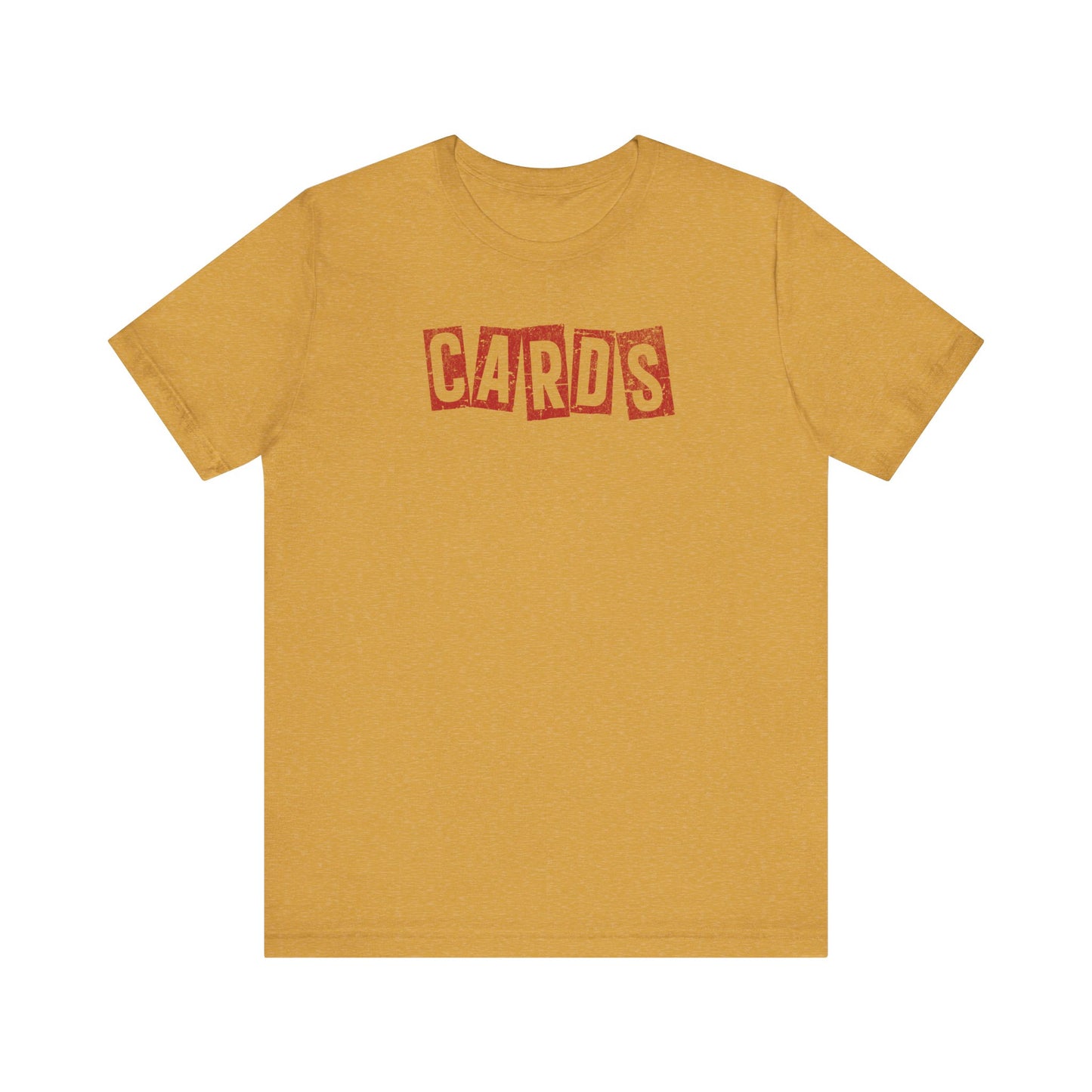 Vintage CARDS Block - Bella + Canvas Short Sleeve Tee