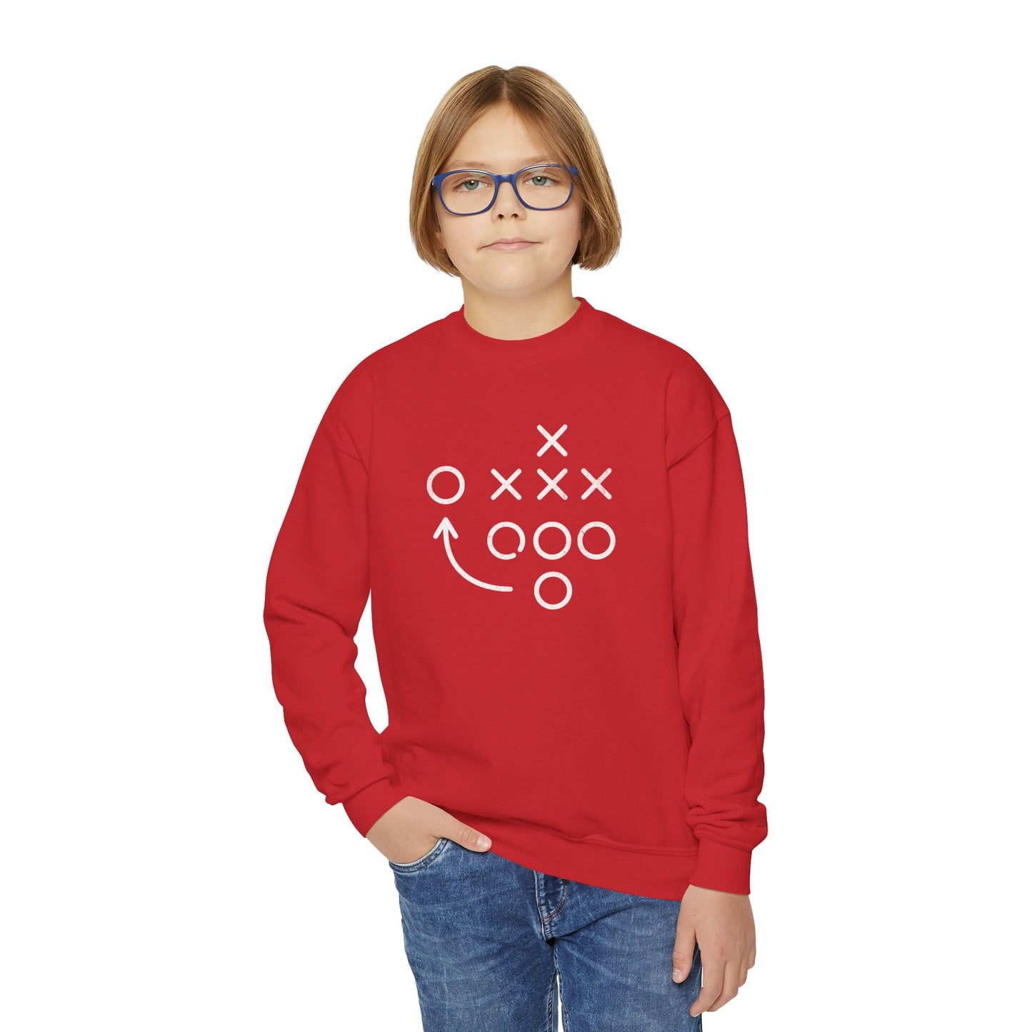 Football Play - Youth Crew Sweatshirt