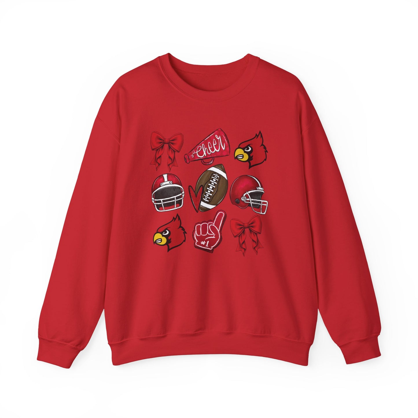 Football and Cheer Coquette - Unisex Heavy Blend™ Crewneck Sweatshirt