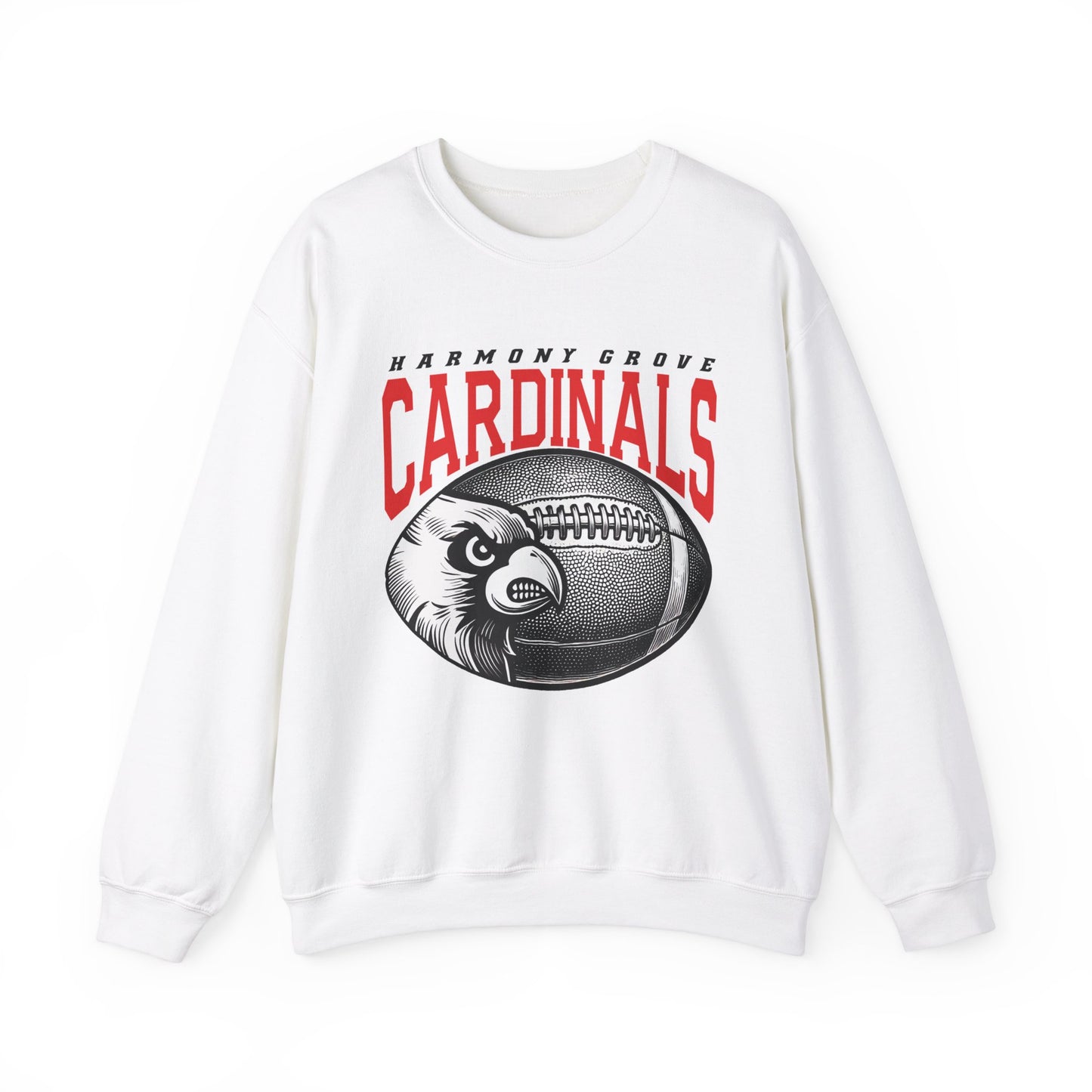 Harmony Grove Cardinals Football Inset - Heavy Blend™ Crewneck Sweatshirt