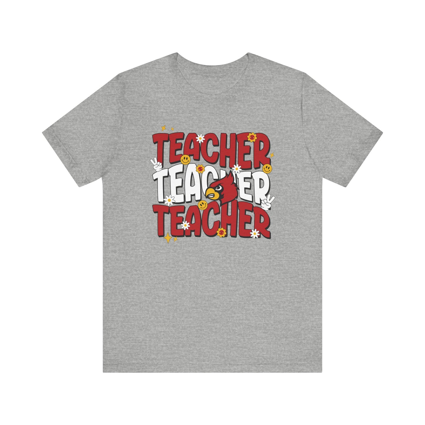 Groovy Teacher 3 - Bella + Canvas Short Sleeve Tee