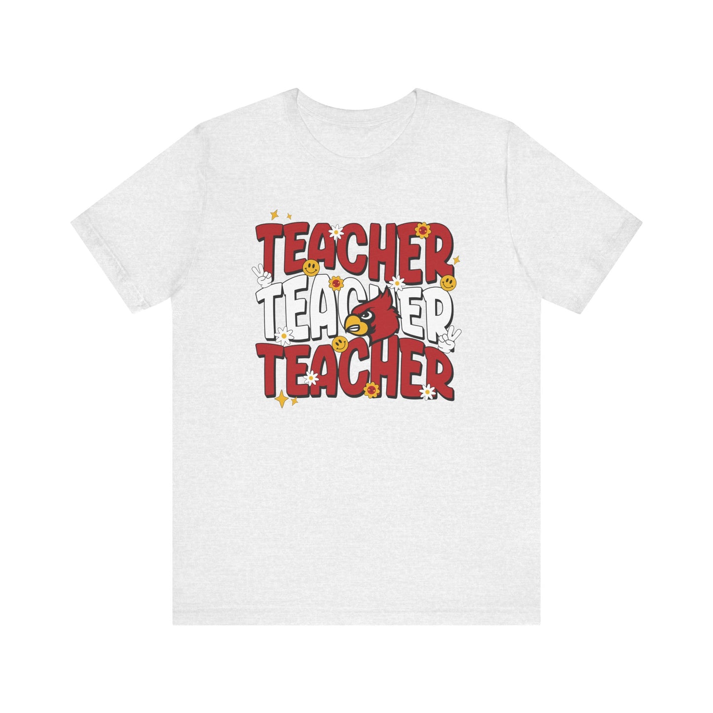 Groovy Teacher 3 - Bella + Canvas Short Sleeve Tee