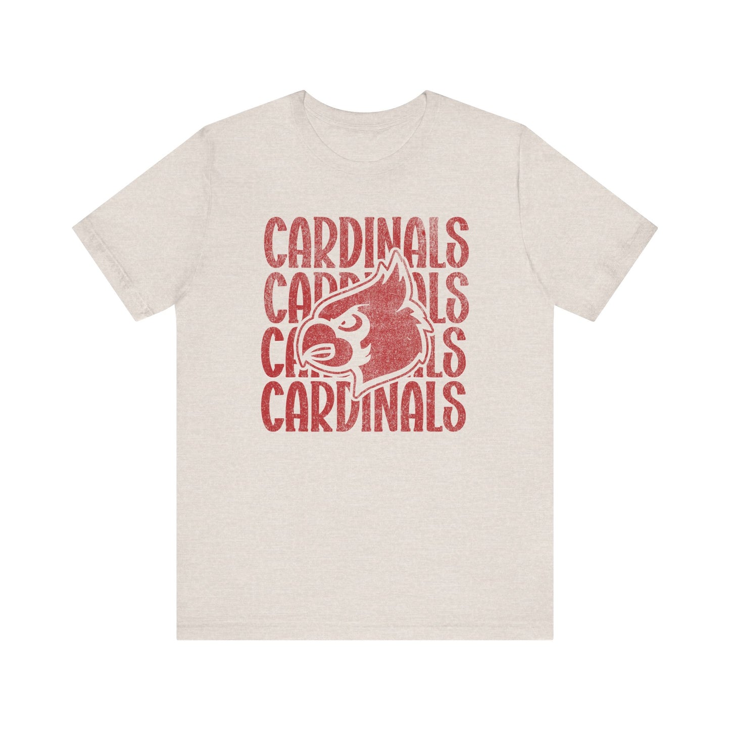Vintage Cardinal 4 - Bella + Canvas Short Sleeve Tee