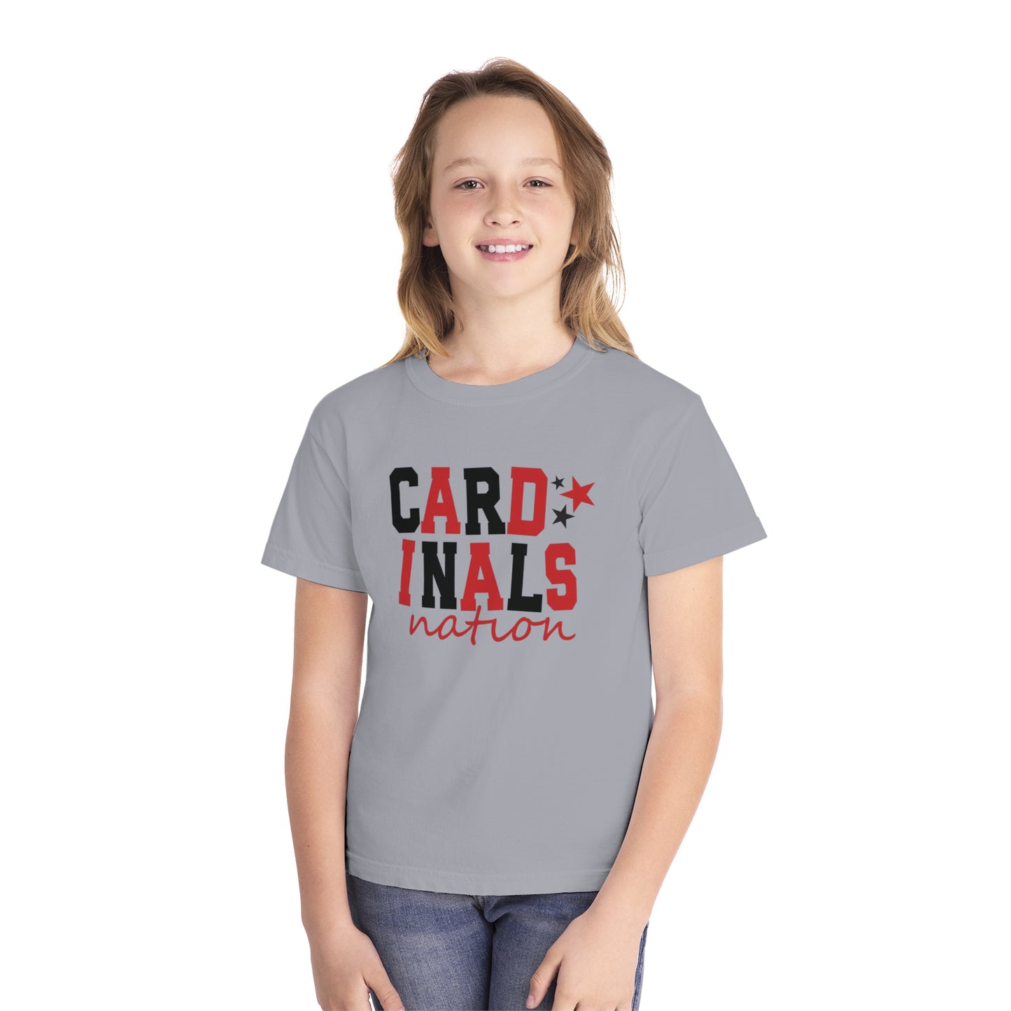 Cardinals Nation - Comfort Colors Youth Tee
