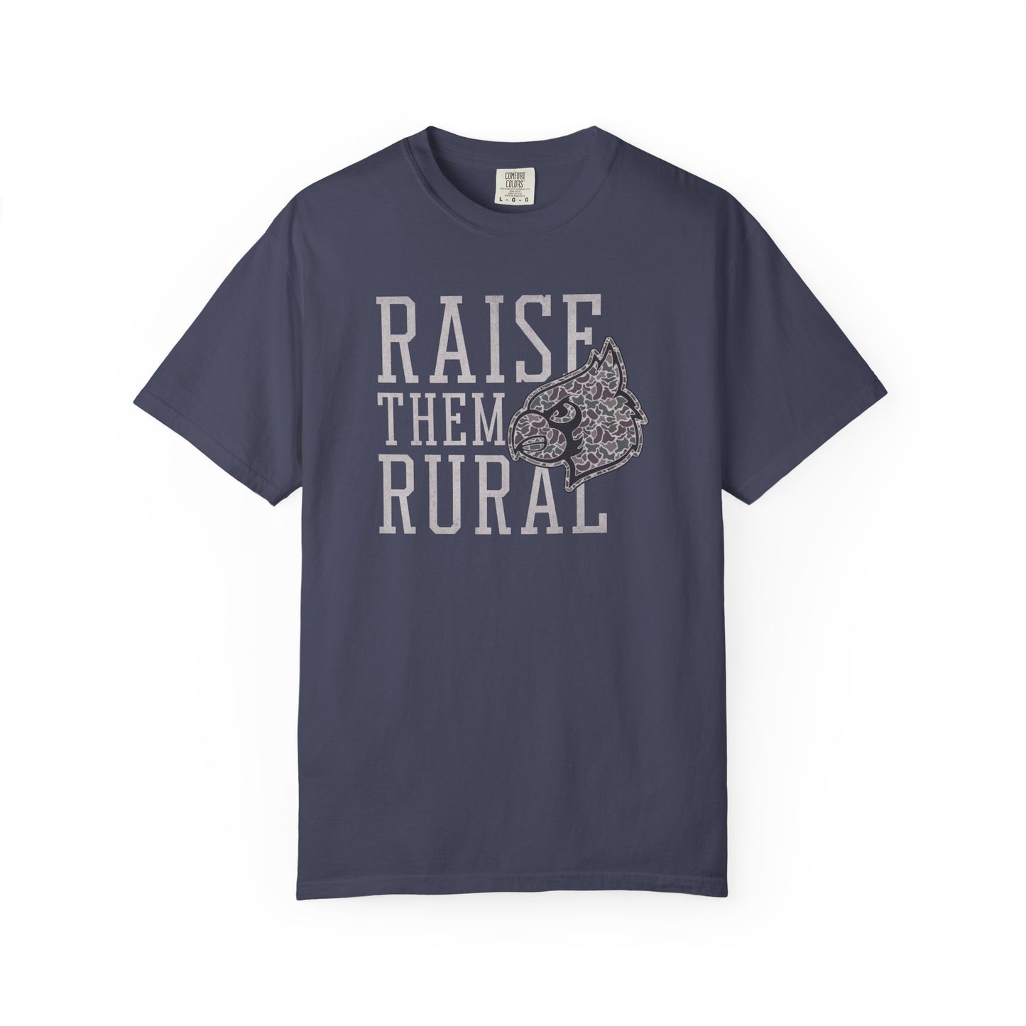 Old School Camo Raise them Rural Cardinal - Comfort Colors T Shirt