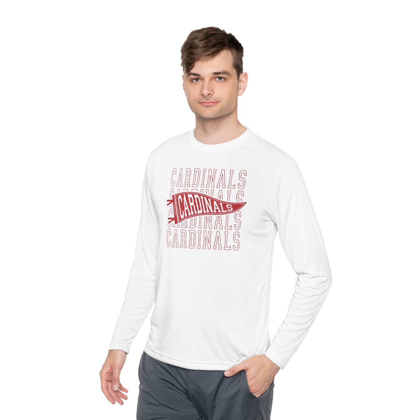 Cardinal Pennant - Dryfit Long Sleeve Tee