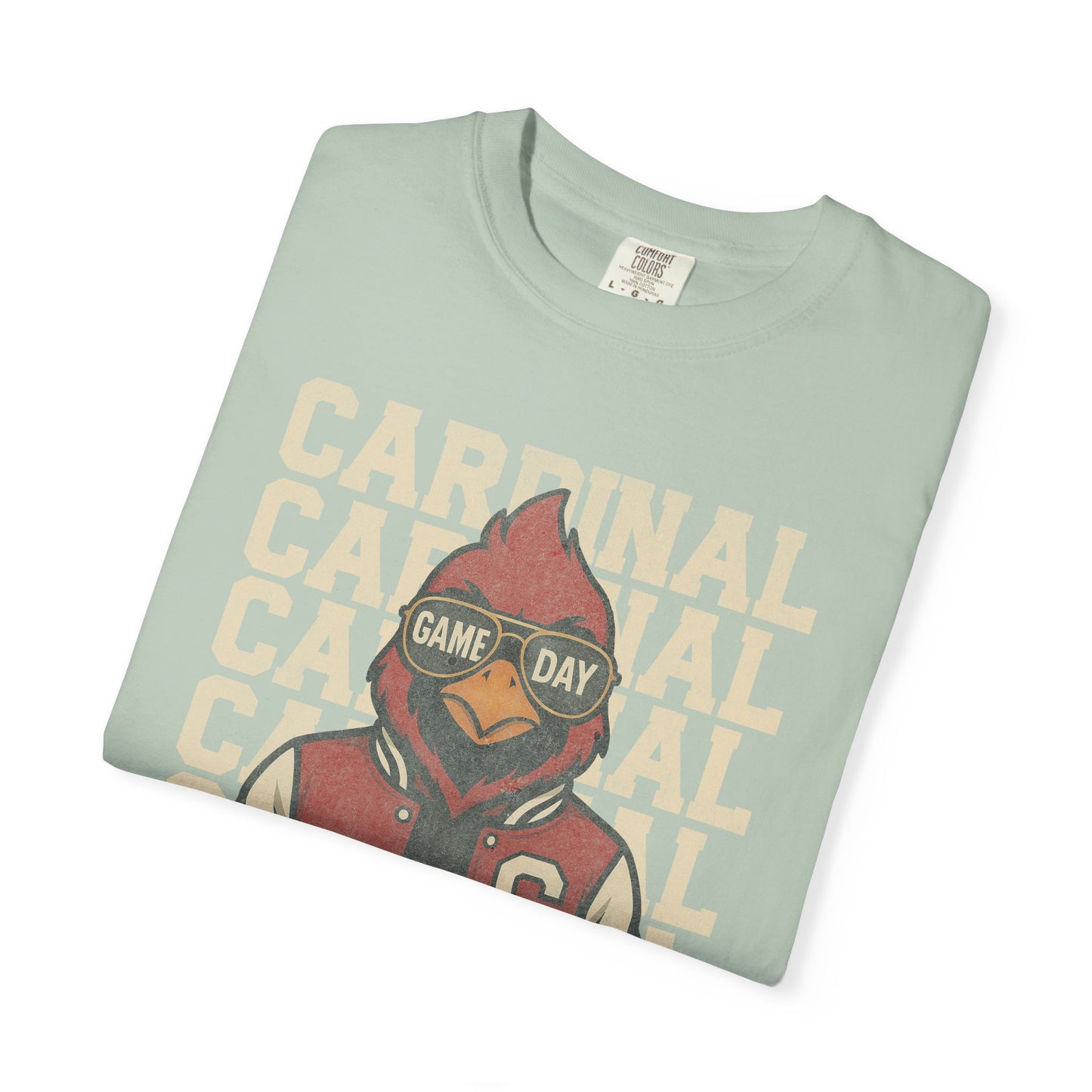 Cardinal Game Day Distressed - Comfort Colors T Shirt
