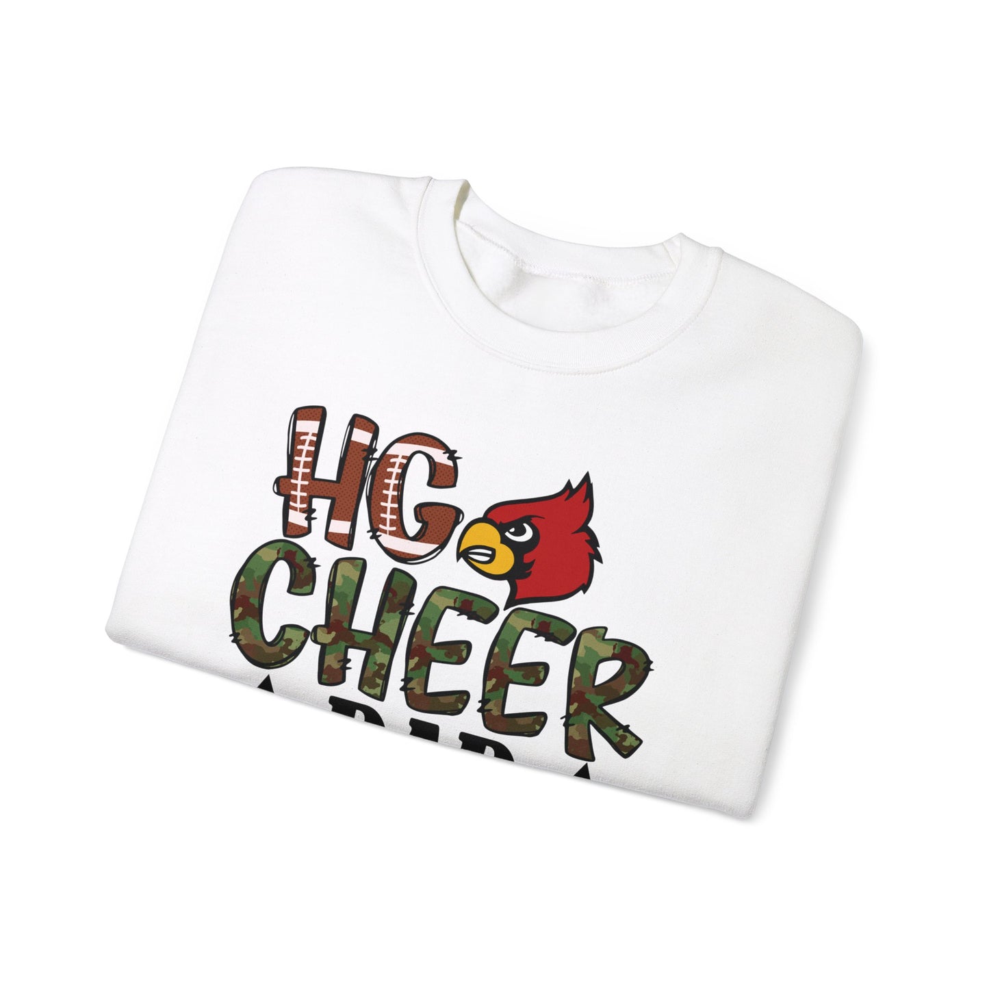 HG Cheer Dad Football - Unisex Heavy Blend™ Crewneck Sweatshirt