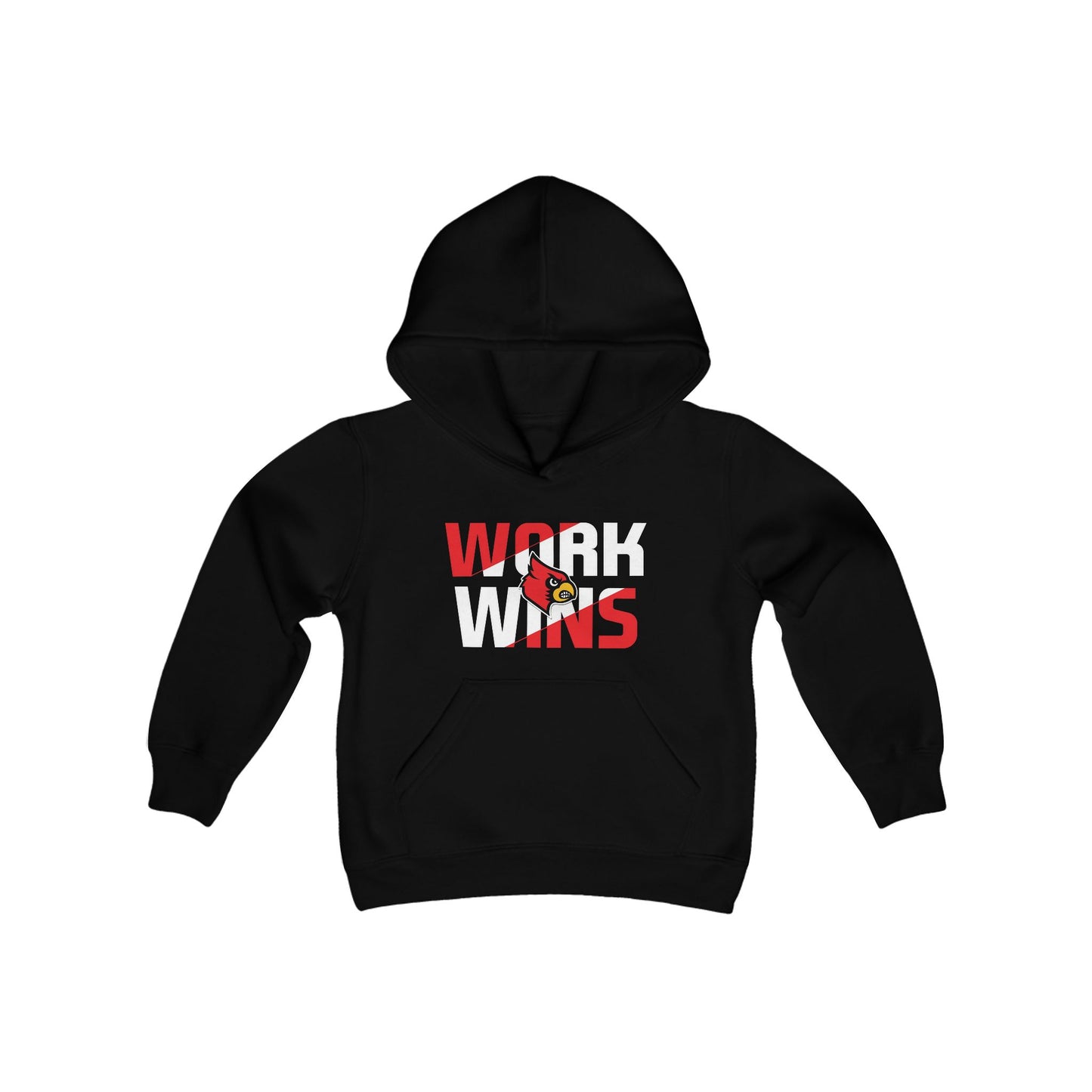 Work Wins - Youth Heavy Blend Hooded Sweatshirt