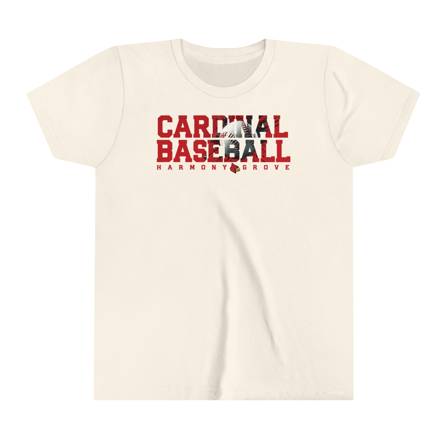 Cardinal Baseball - Bella + Canvas Youth Tee