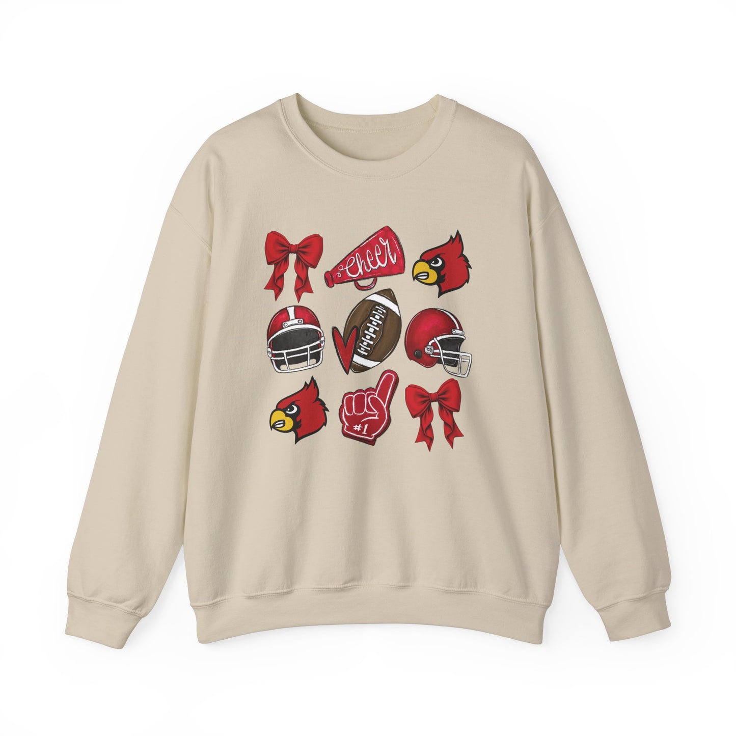 Football and Cheer Coquette - Unisex Heavy Blend™ Crewneck Sweatshirt