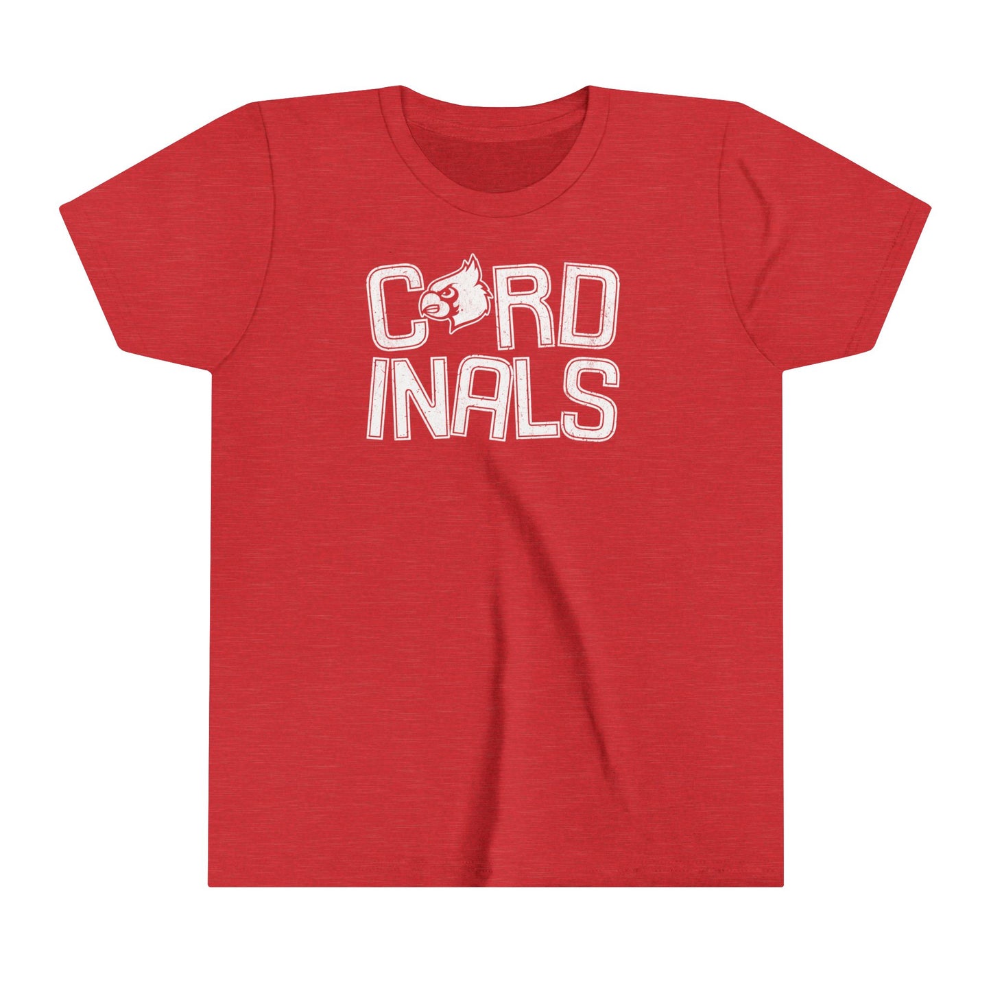Vintage Cardinals Slanted - Bella + Canvas Youth Tee