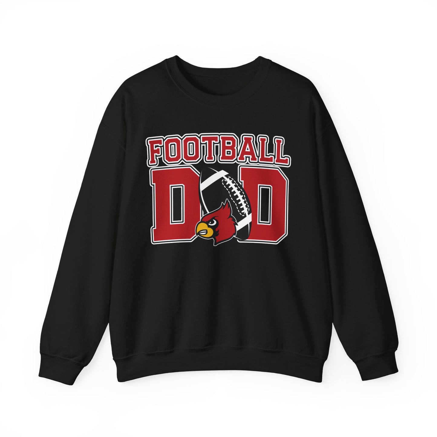 Football Dad Custom Player Name and Number - Unisex Heavy Blend™ Crewneck Sweatshirt