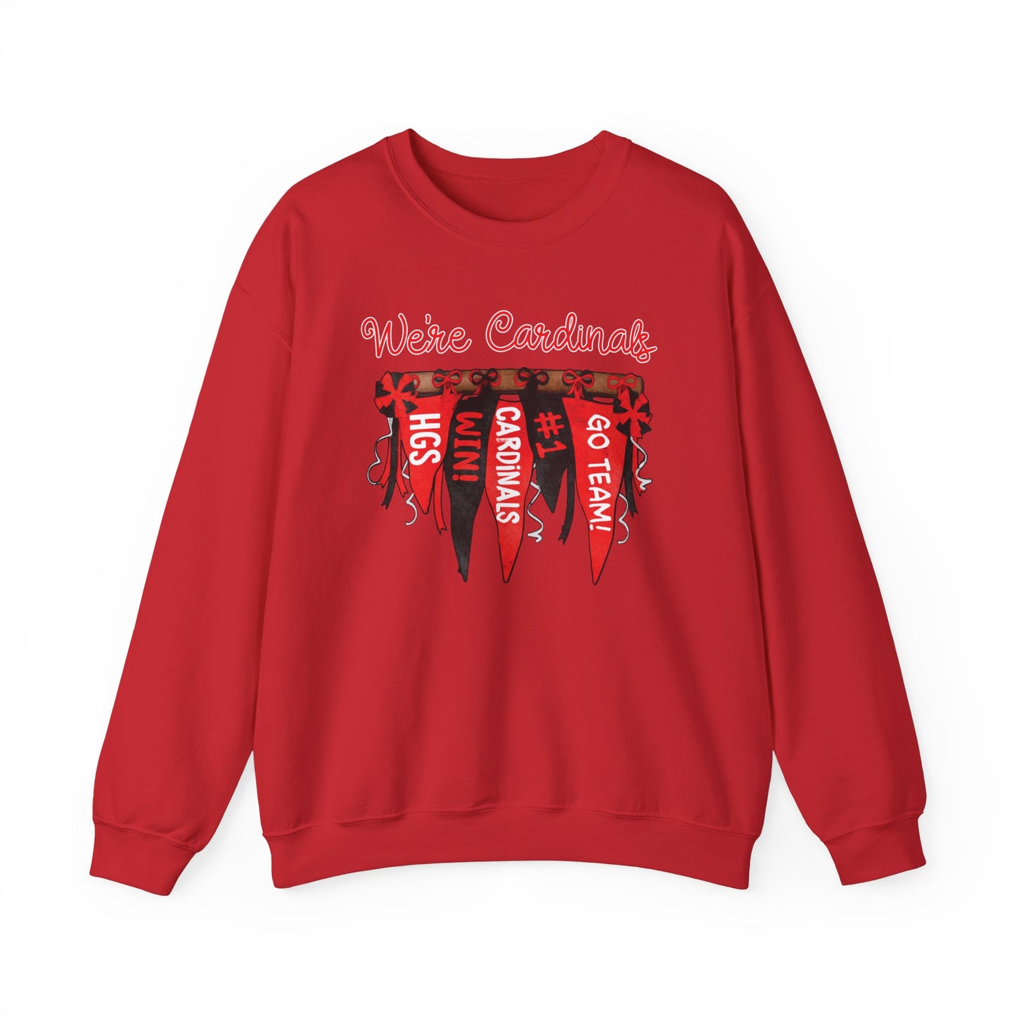Cardinals Pennant Banner - Unisex Heavy Blend™ Crewneck Sweatshirt