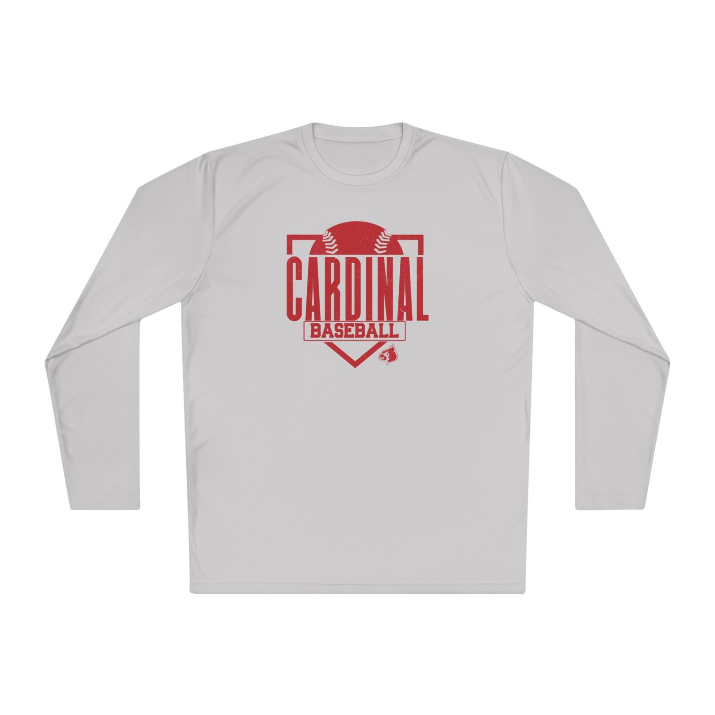 Cardinal Baseball Plate - Dryfit Long Sleeve Tee