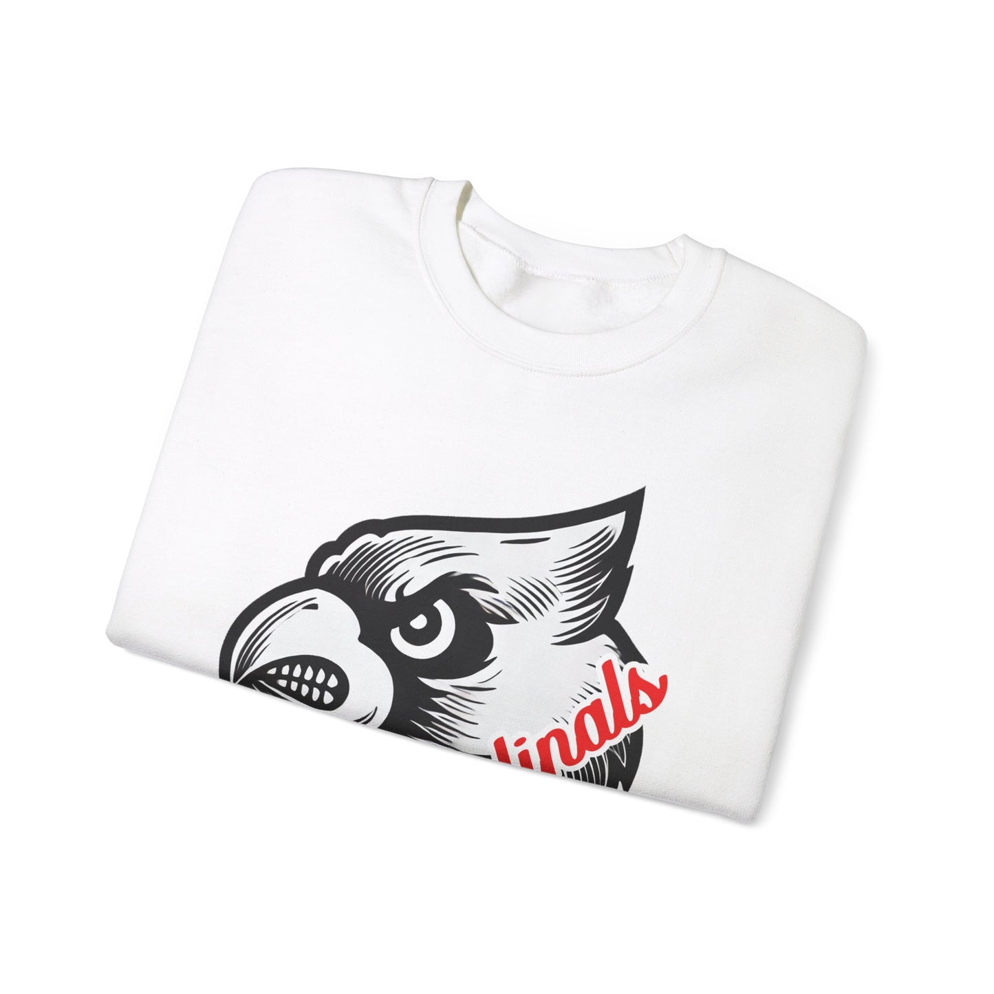 Cardinals Inset Text - Unisex Heavy Blend™ Crewneck Sweatshirt