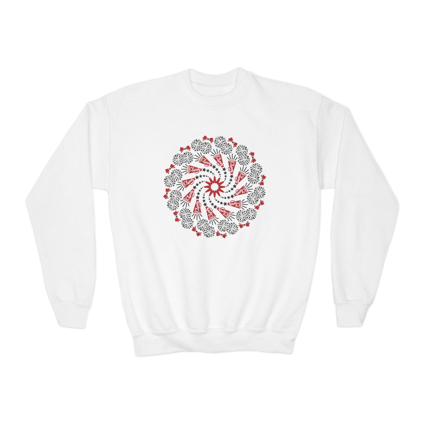 Cheer Mandala - Youth Crew Sweatshirt