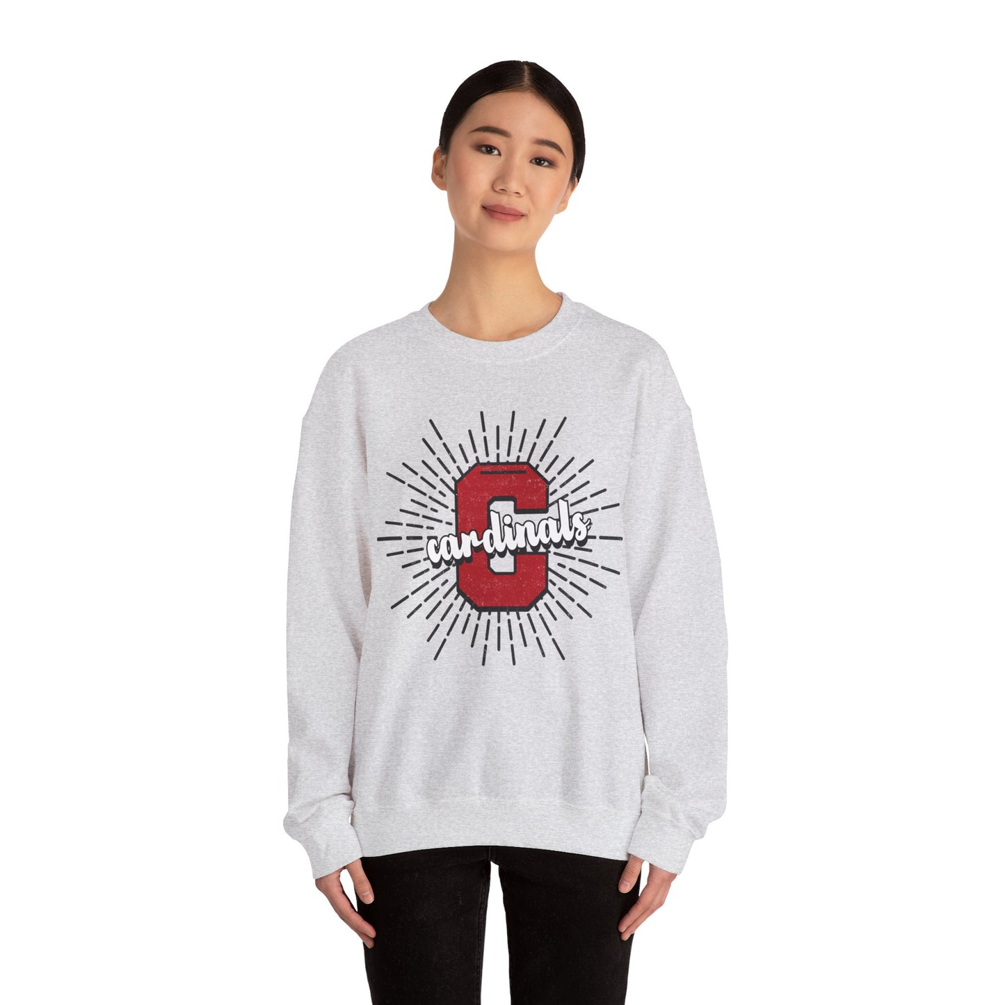 Cardinal Sunburst - Unisex Heavy Blend™ Crewneck Sweatshirt