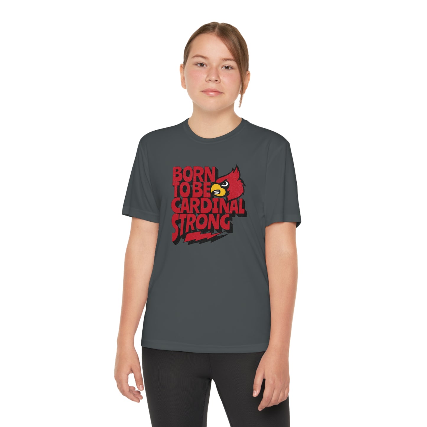 Born to Be Cardinal Strong - Youth Sport-Tek® Competitor™ Tee