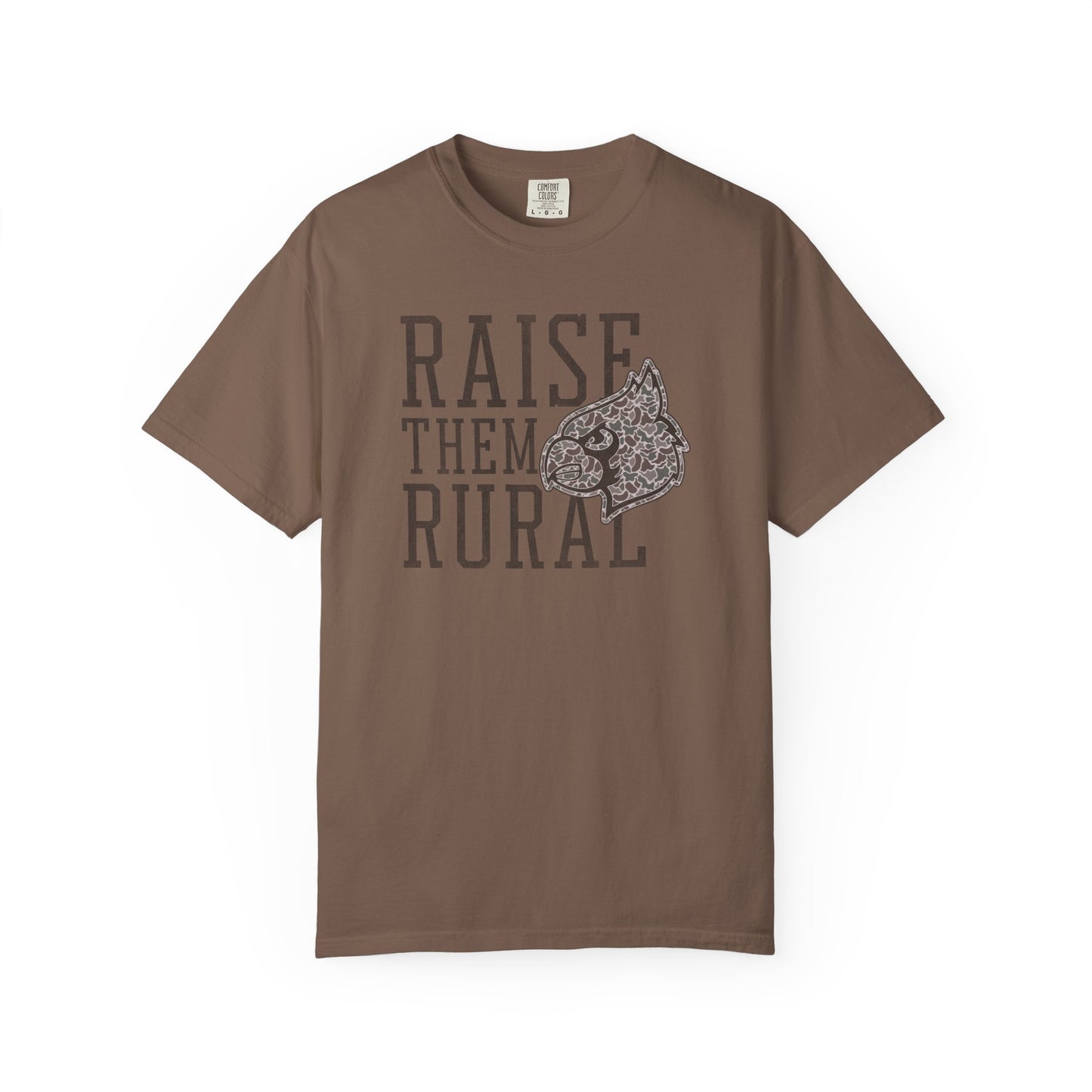 Old School Camo Raise them Rural Cardinal - Comfort Colors T Shirt