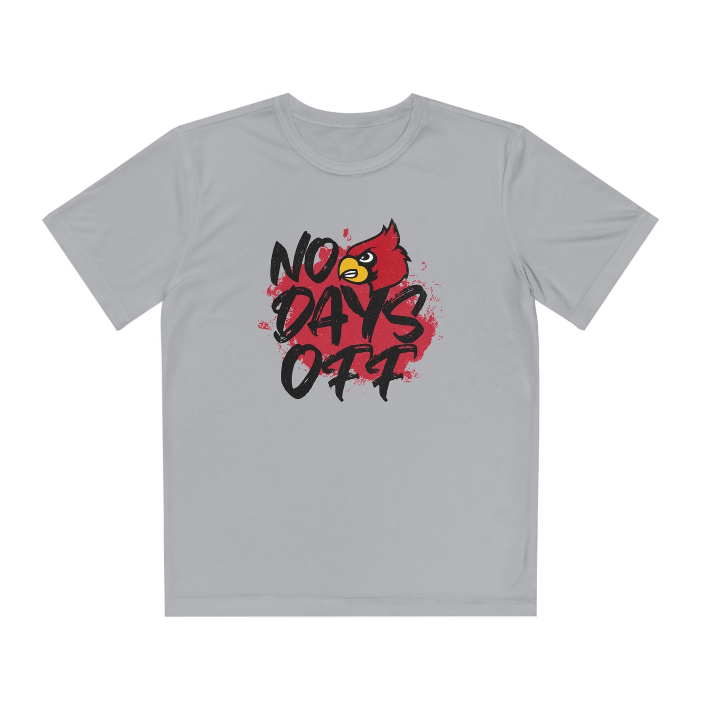 No Days Off Cardinal - Youth Sport-Tek® Competitor™ Tee