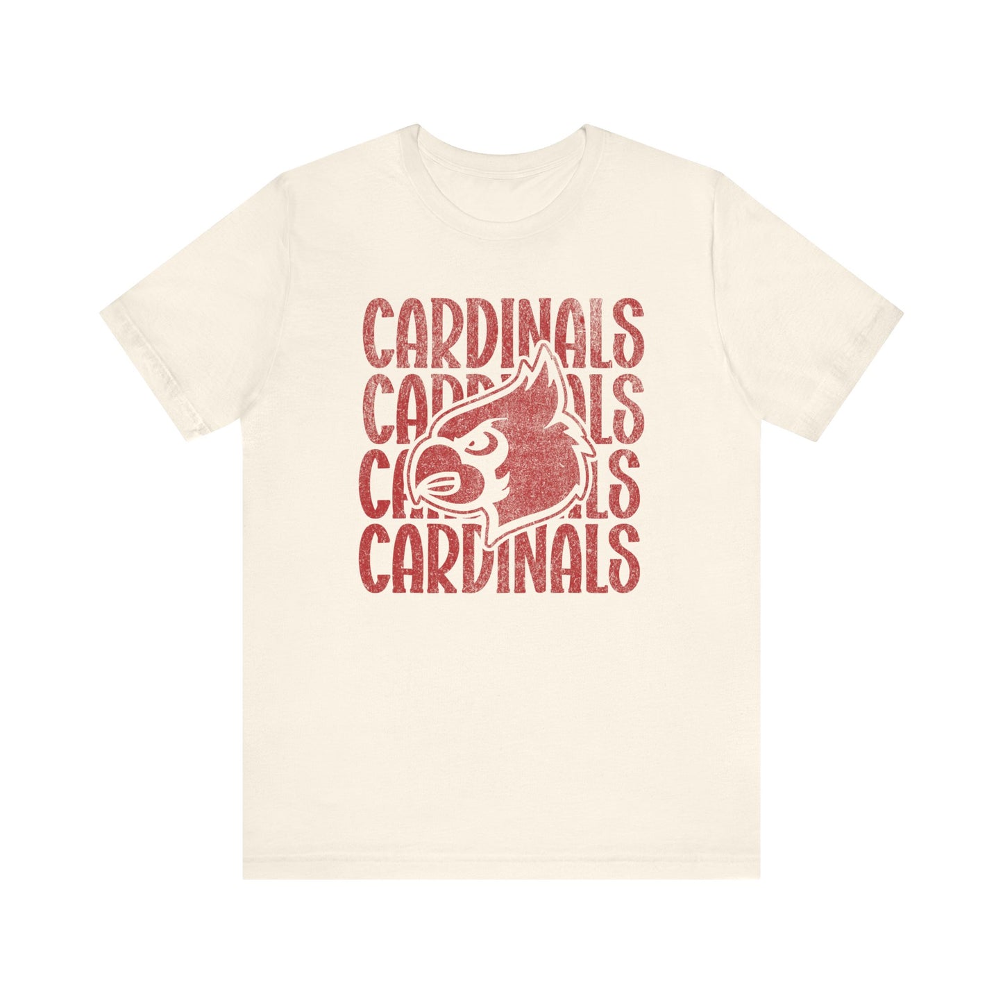 Vintage Cardinal 4 - Bella + Canvas Short Sleeve Tee