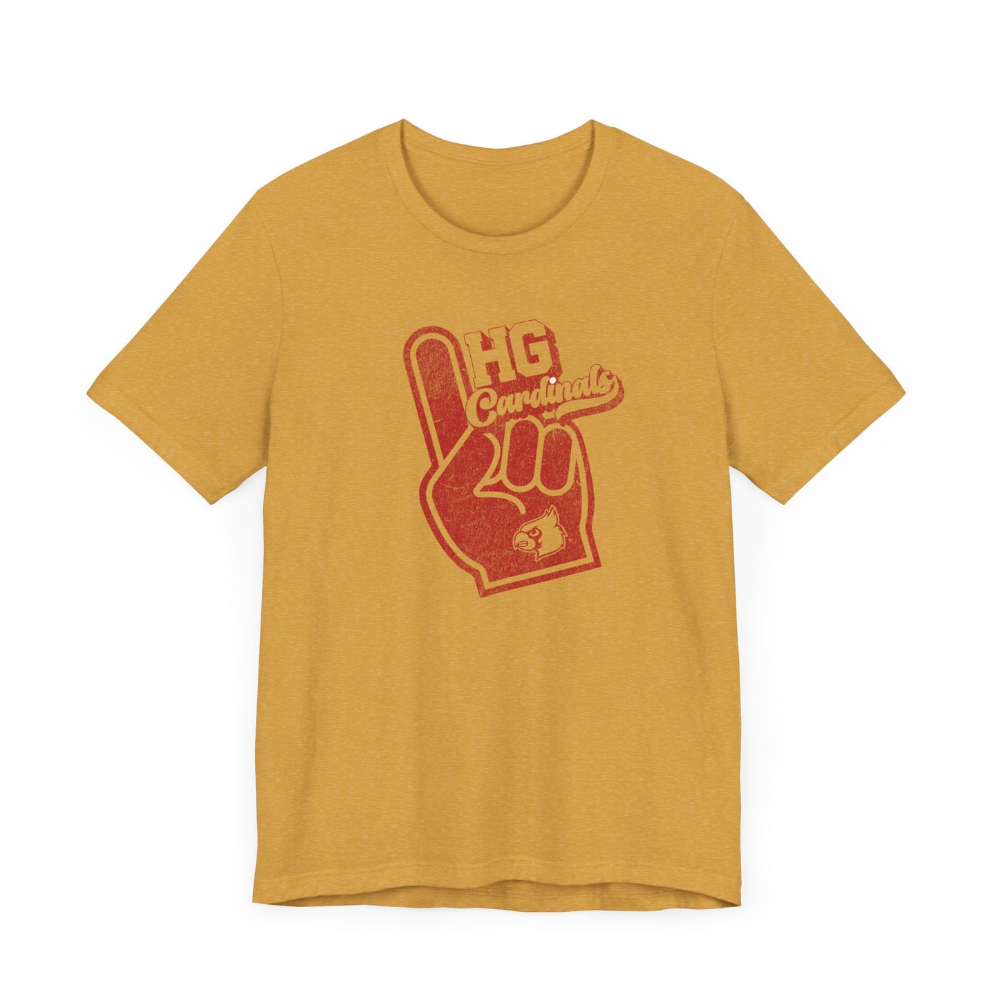 Vintage Foam Finger HG Cardinals - Bella + Canvas Short Sleeve Tee