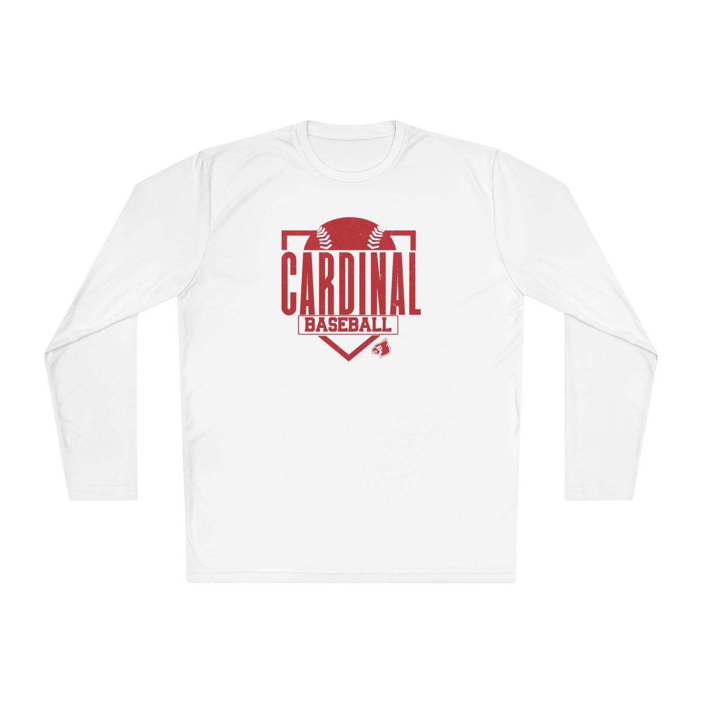 Cardinal Baseball Plate - Dryfit Long Sleeve Tee