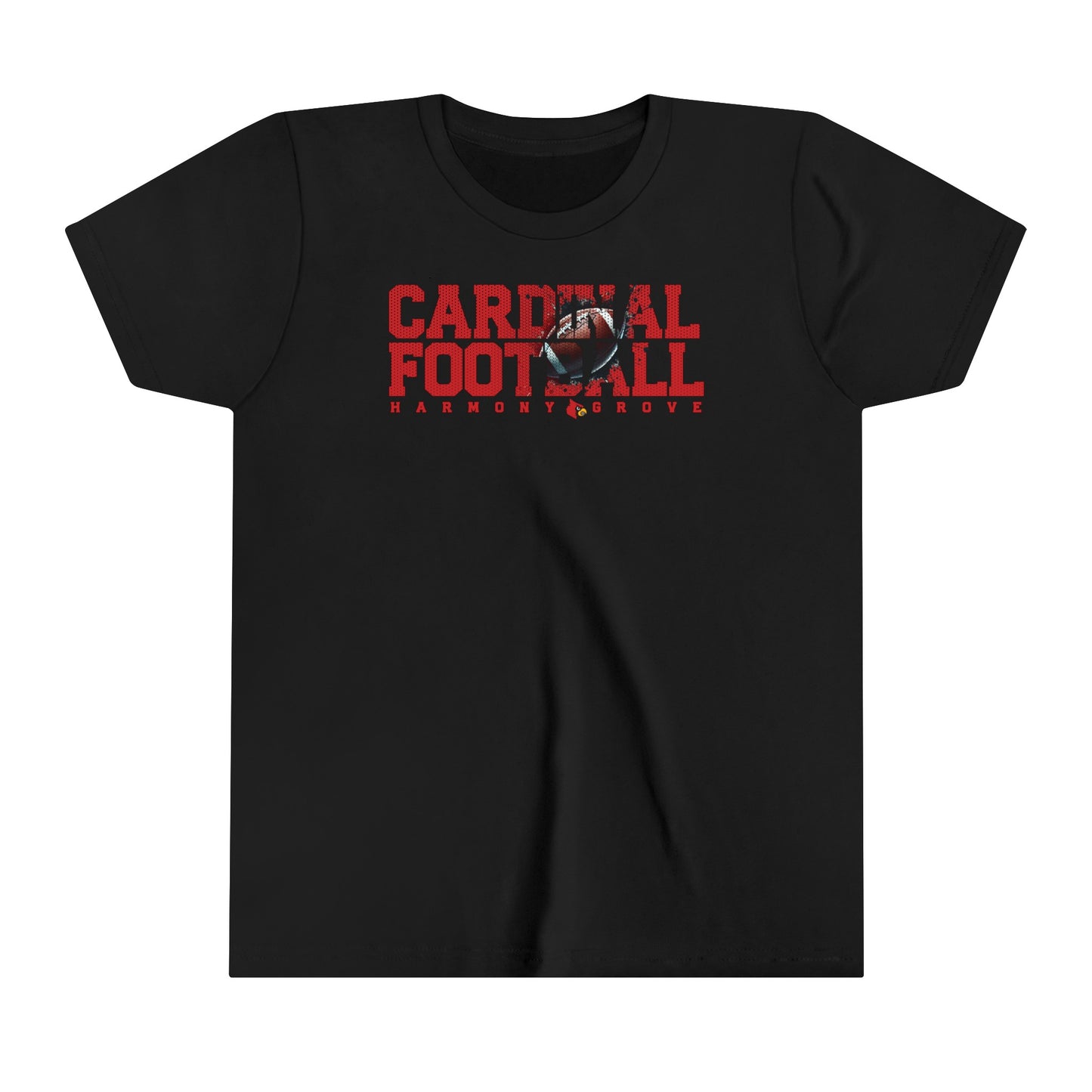 Cardinal Football - Bella + Canvas Youth Tee