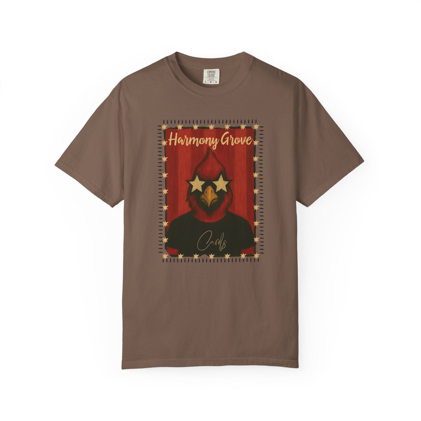 Harmony Grove Cards Painted Cardinal - Comfort Colors T Shirt