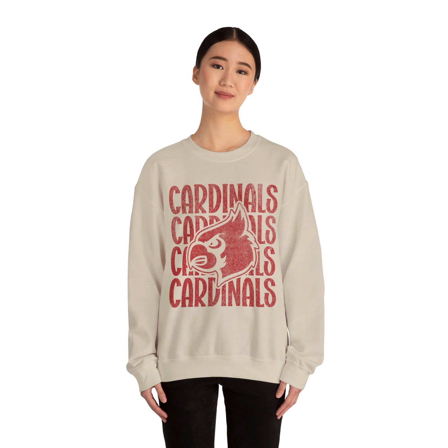 Vintage Cardinals 4 - Unisex Heavy Blend™ Crewneck Sweatshirt