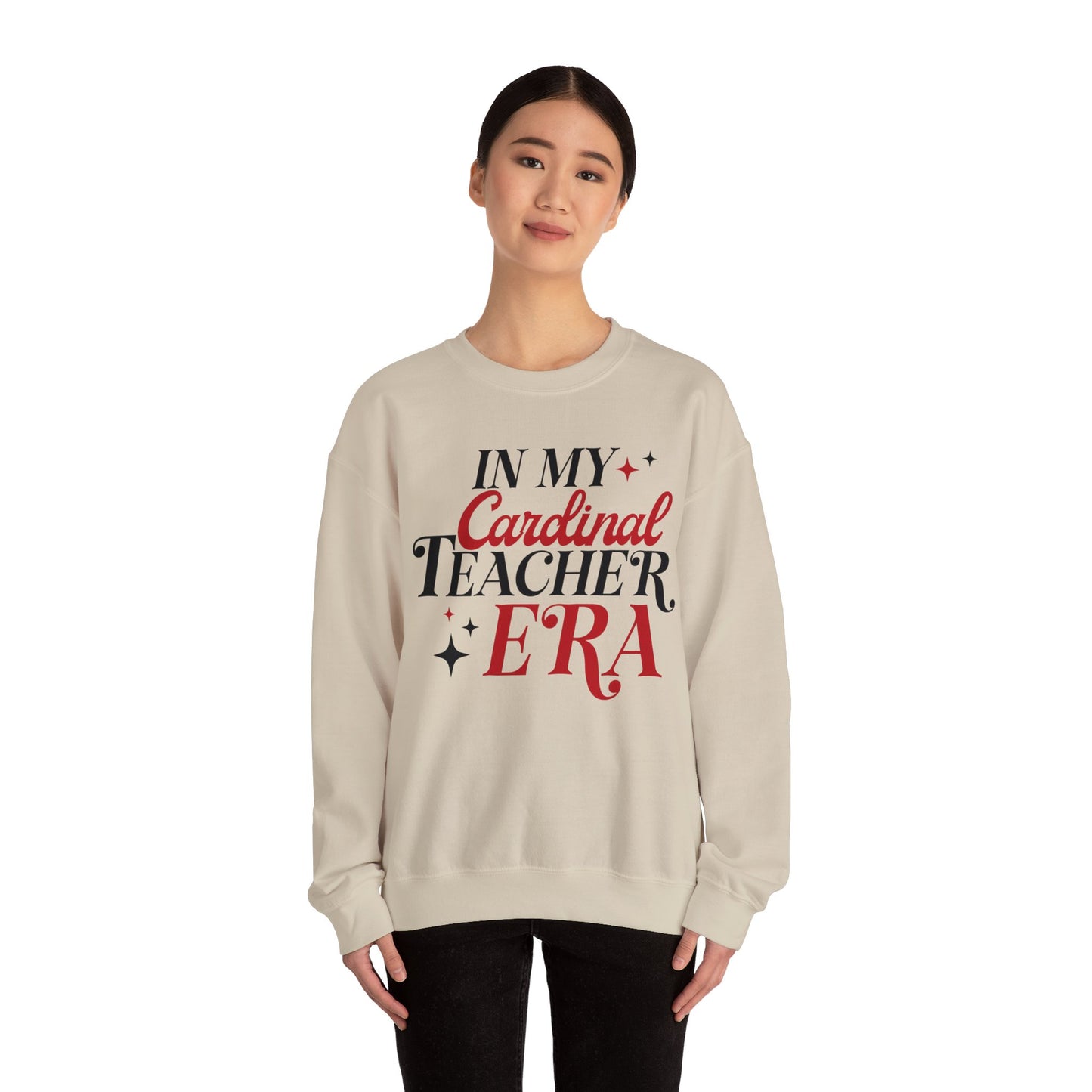 In My Cardinal Teacher Era - Unisex Heavy Blend™ Crewneck Sweatshirt