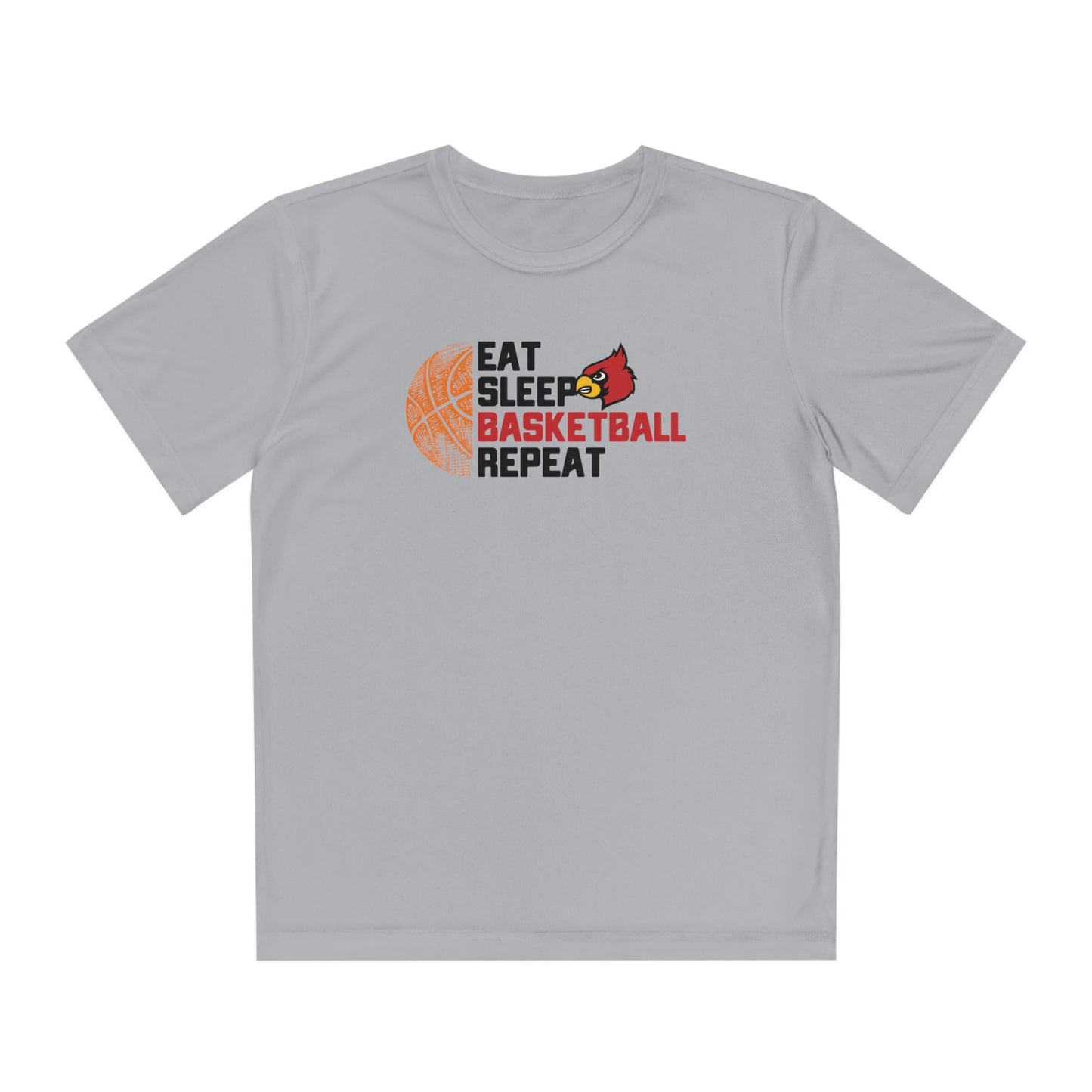 Eat Sleep Basketball Repeat - Youth Sport-Tek® Competitor™ Tee