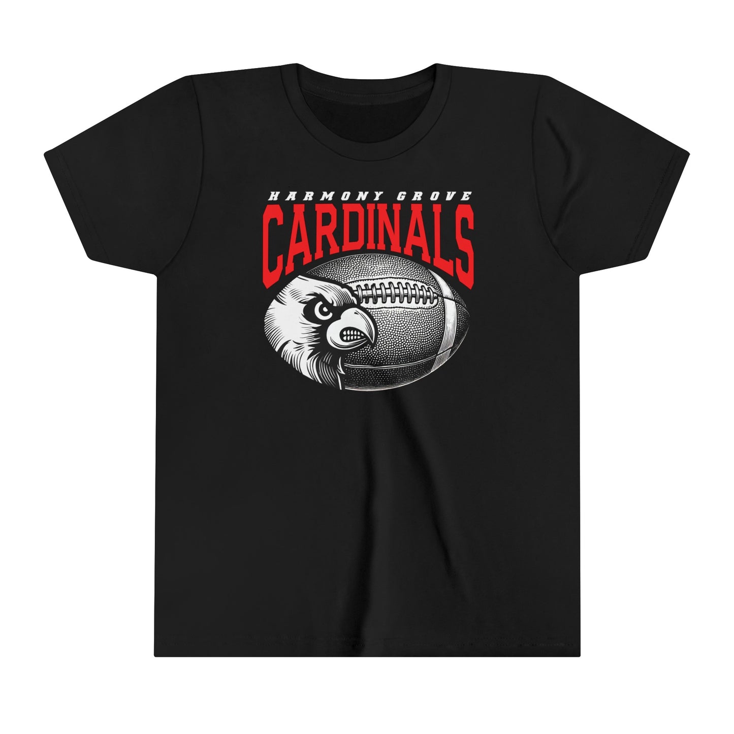 Harmony Grove Football Cardinal - Bella + Canvas Youth Tee
