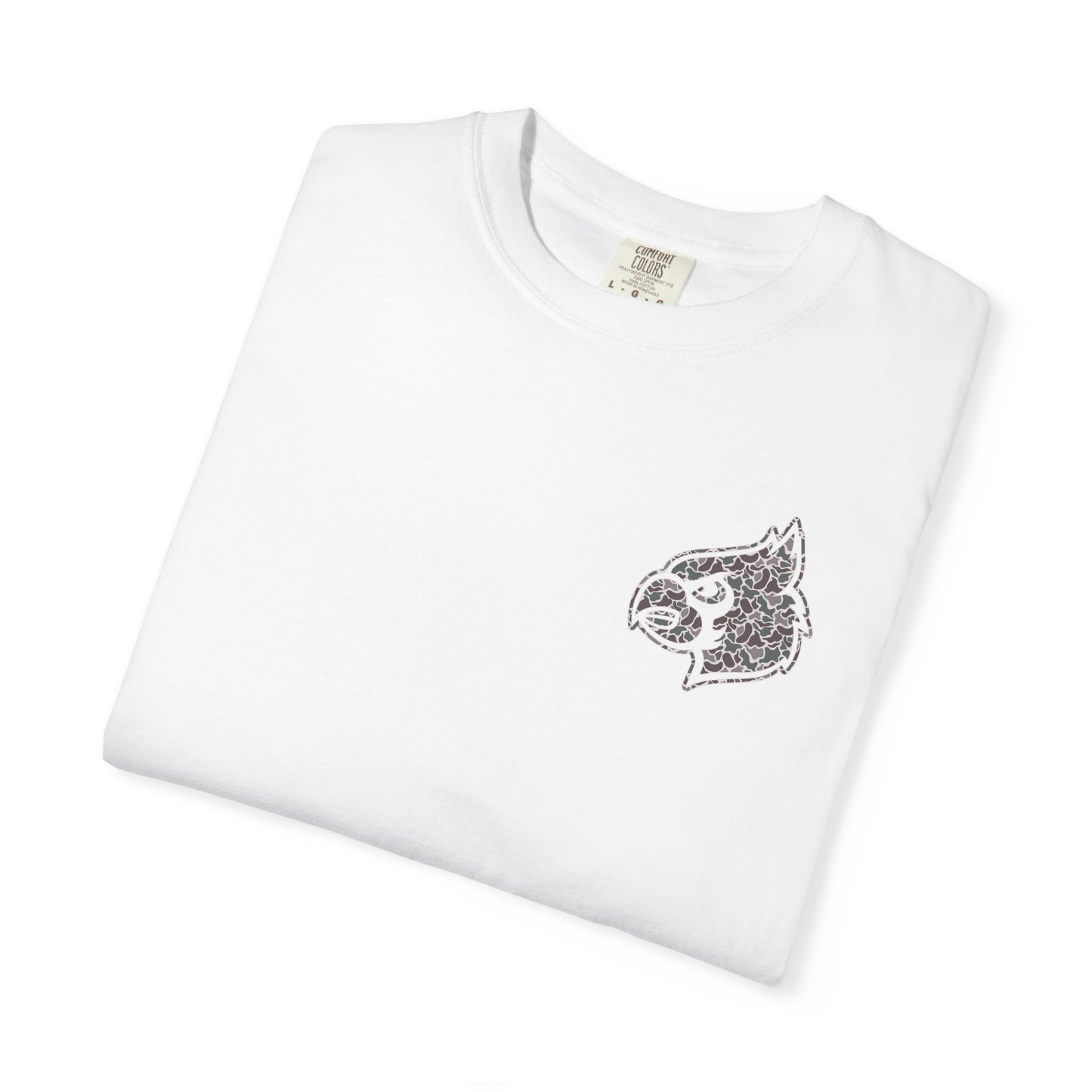 Old School Camo Cardinal Pocket + HG Cardinals - Comfort Colors T Shirt