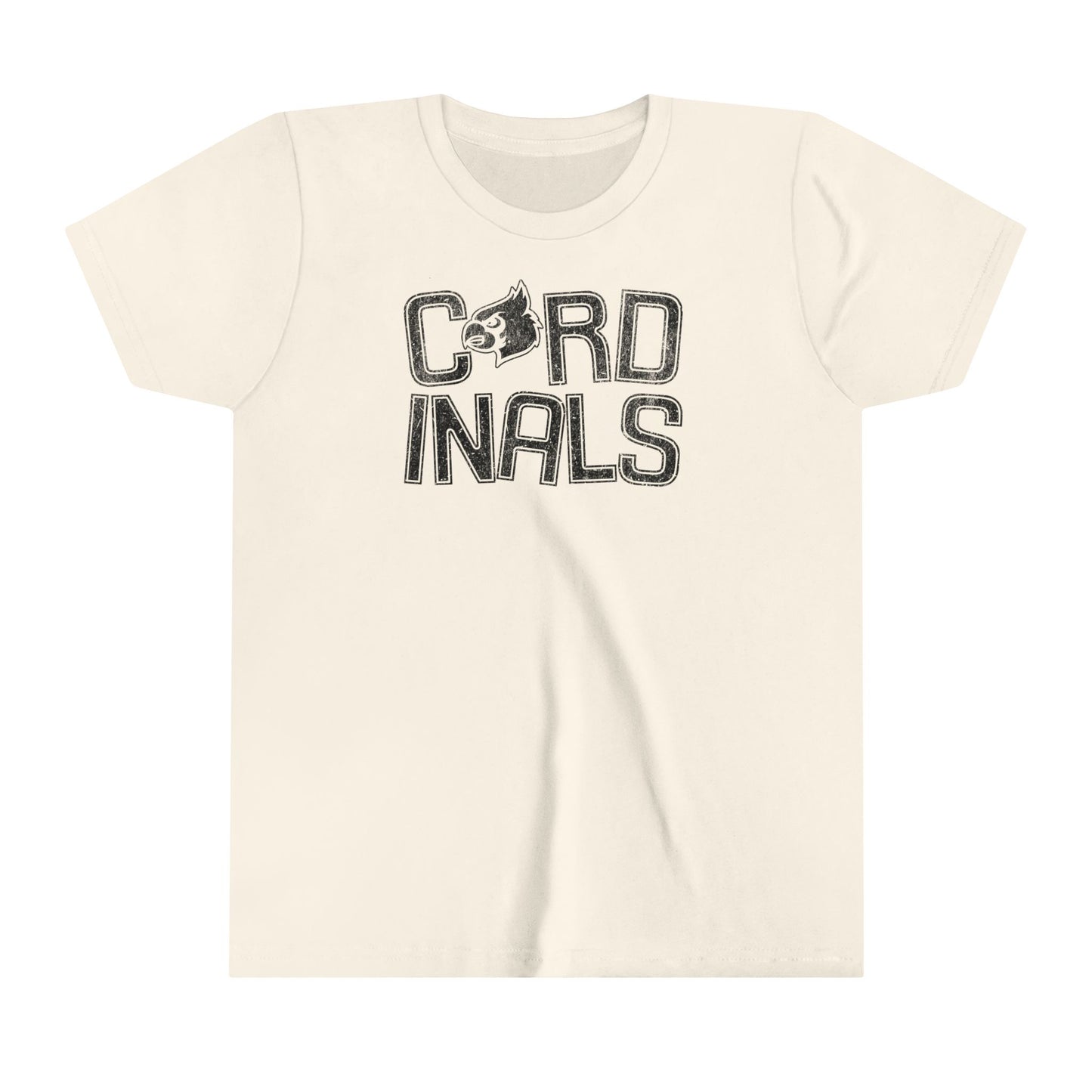 Vintage Cardinals Slanted - Bella + Canvas Youth Tee