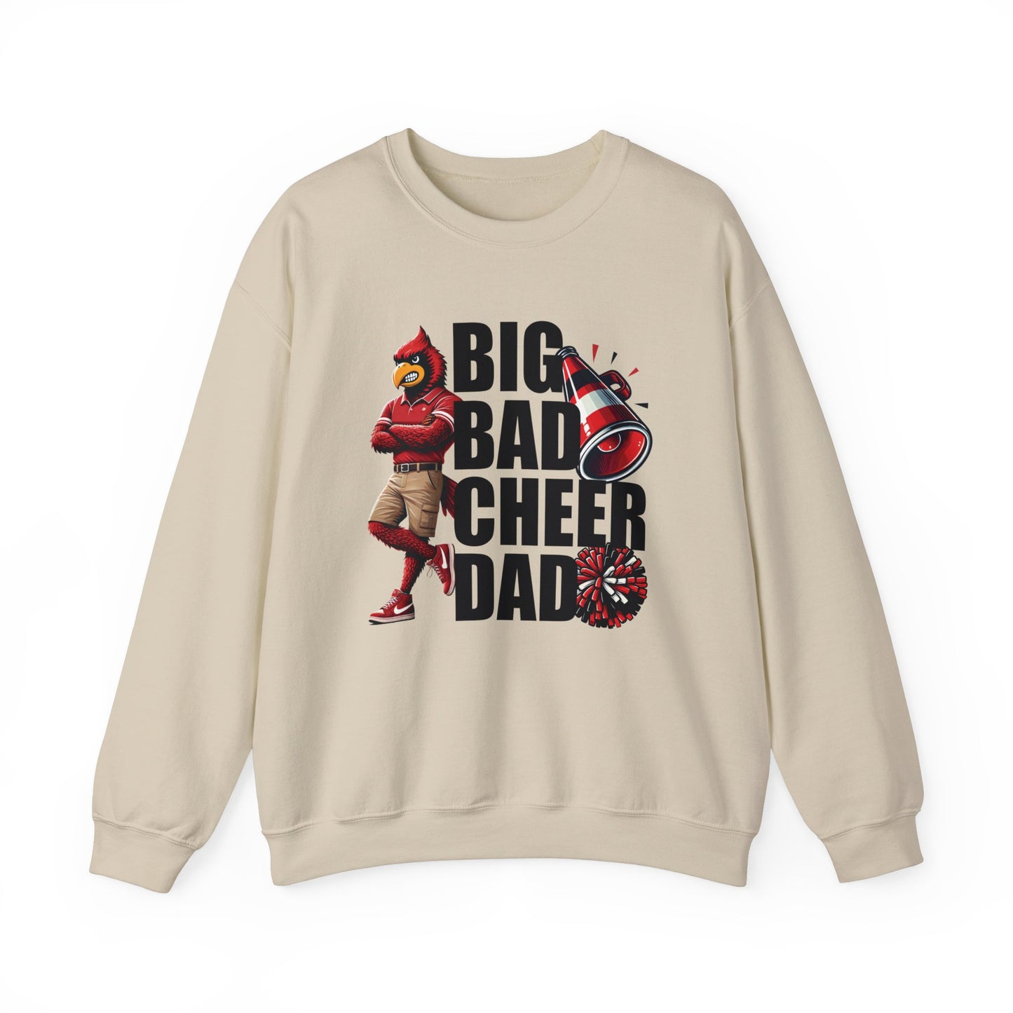Big Bad Cheer Dad - Unisex Heavy Blend™ Crewneck Sweatshirt