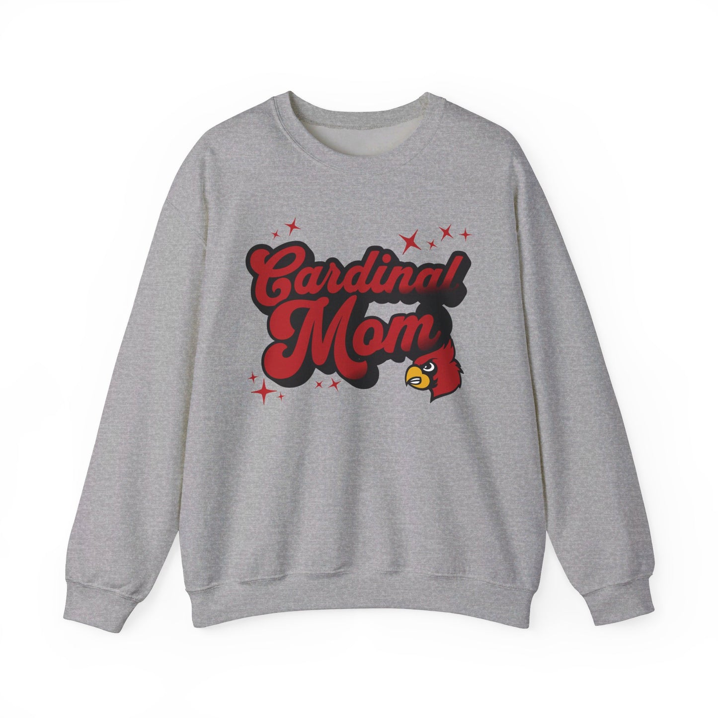Groovy Cardinal Mom - Unisex Heavy Blend™ Crewneck Sweatshirt