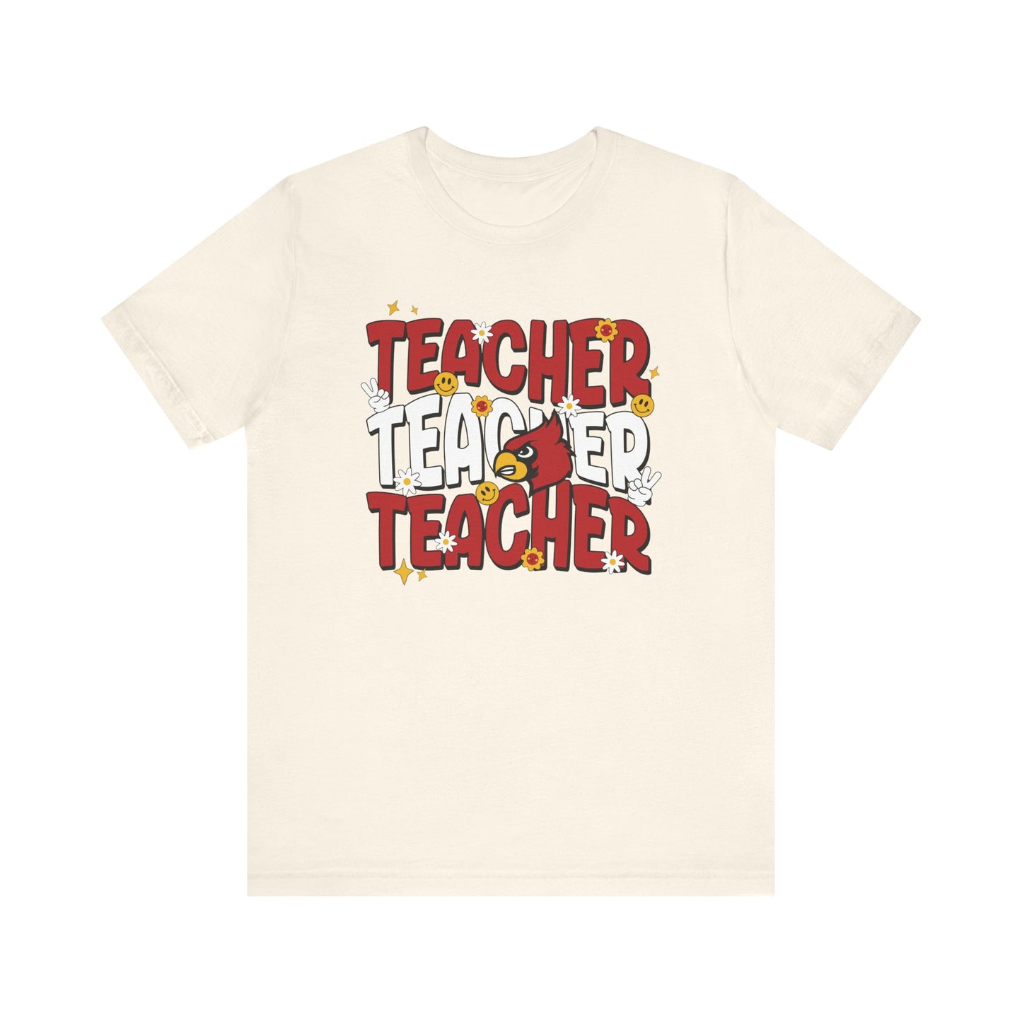 Groovy Teacher 3 - Bella + Canvas Short Sleeve Tee