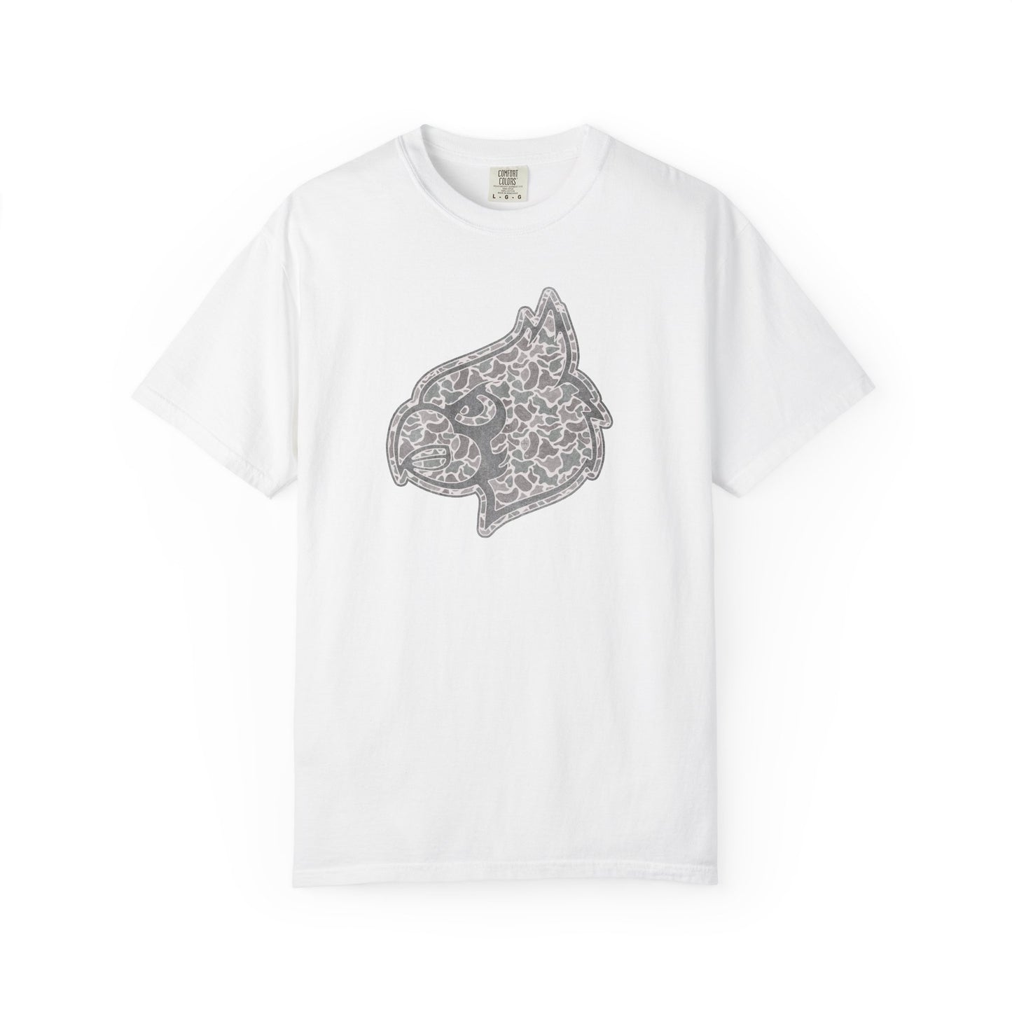 Old School Camo Cardinal Mascot - Comfort Colors T Shirt