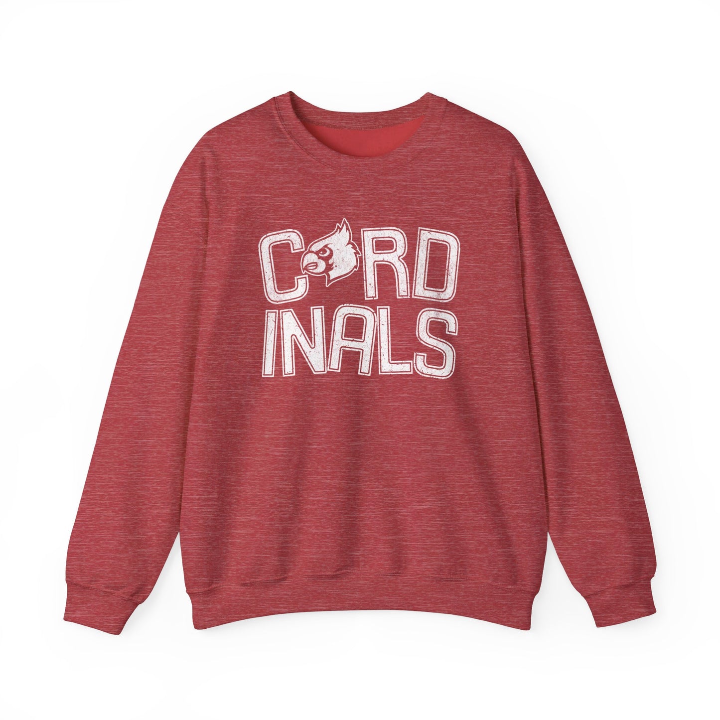 Vintage Cardinal Slanted - Unisex Heavy Blend™ Crewneck Sweatshirt