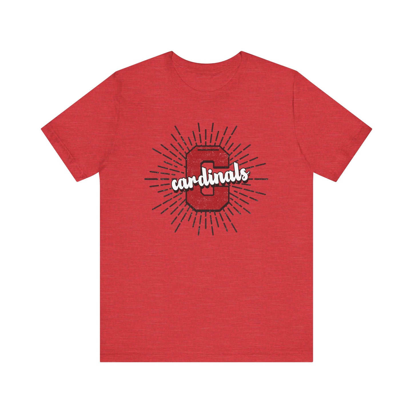 Cardinals Sunburst - Bella + Canvas Short Sleeve Tee