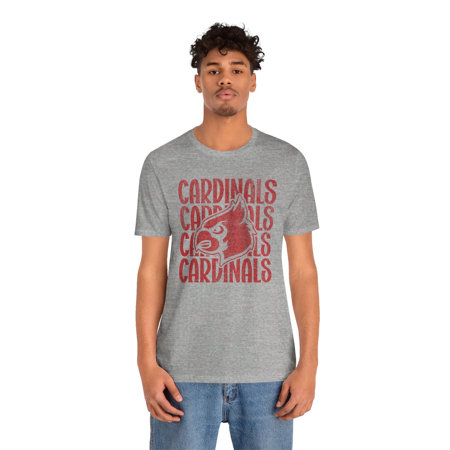 Vintage Cardinal 4 - Bella + Canvas Short Sleeve Tee