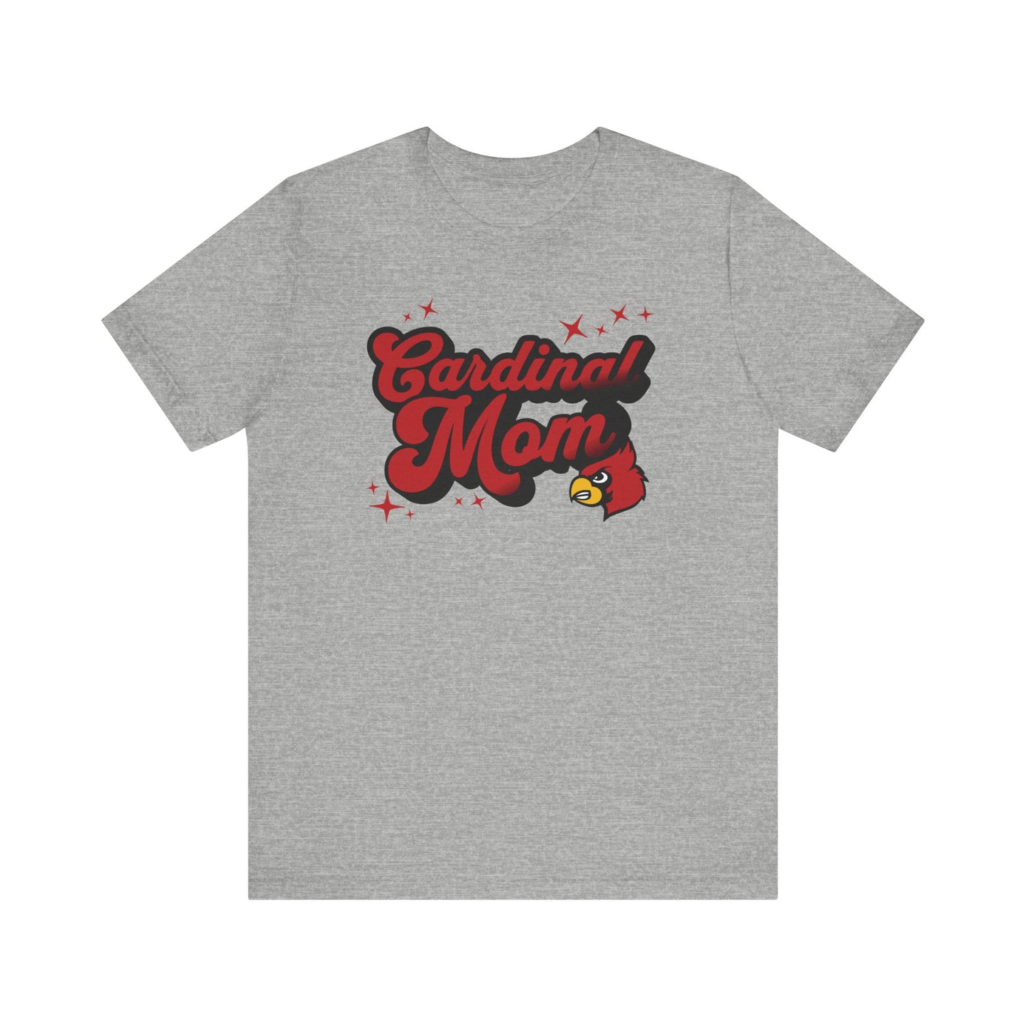 Groovy Cardinal Mom - Bella + Canvas Short Sleeve Tee